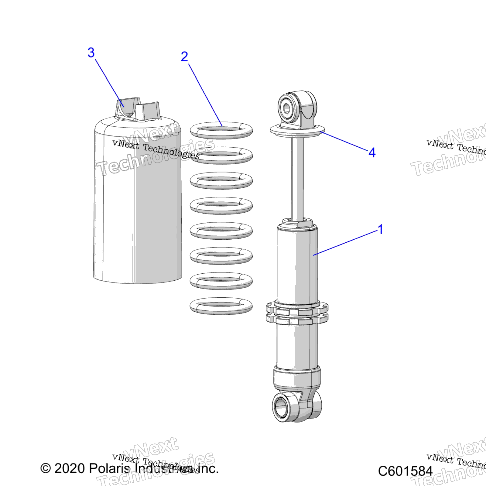 Suspension, Shock, передний Track S23tls6rsl / 6Rel