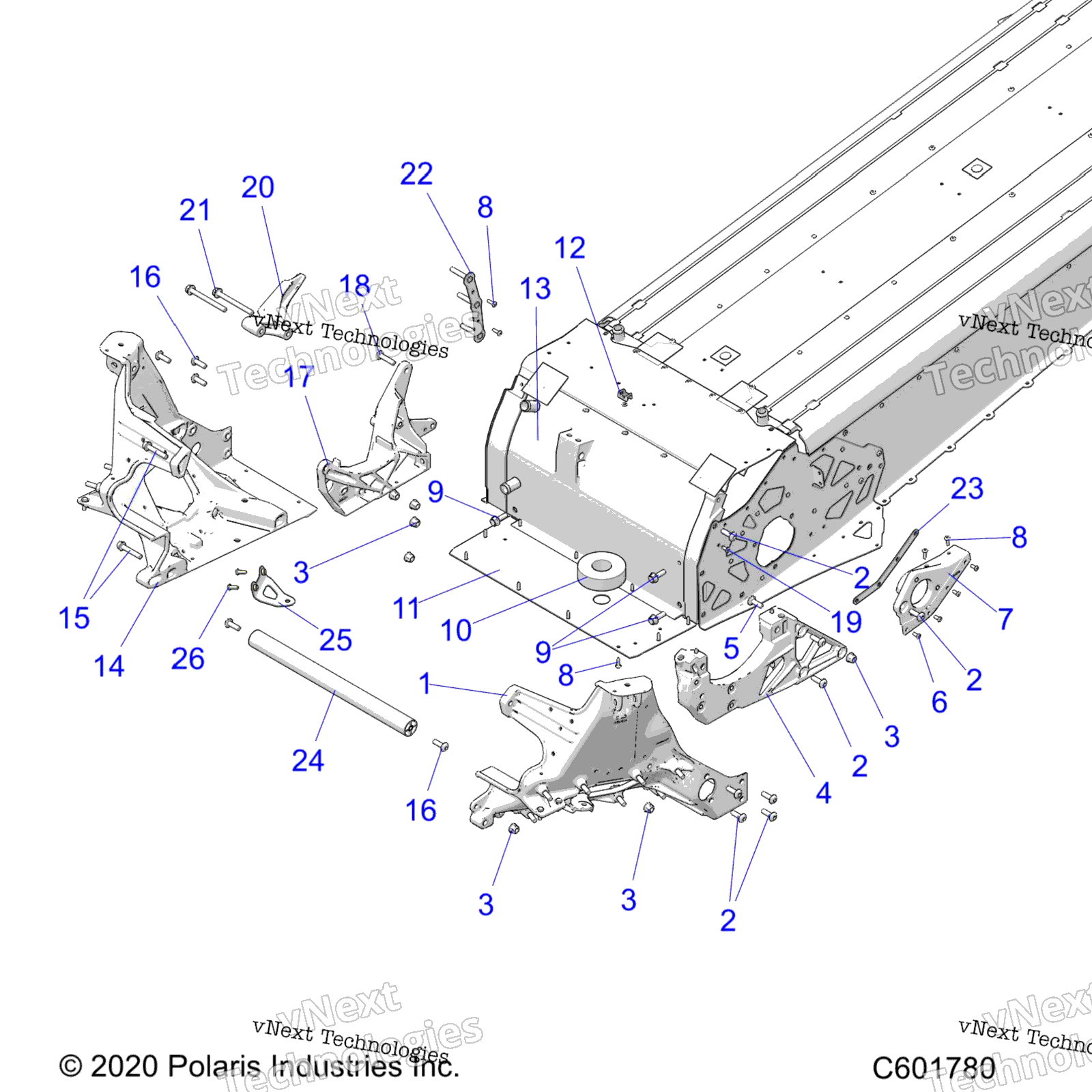 Chassis, Bulkhead Asm. All опции