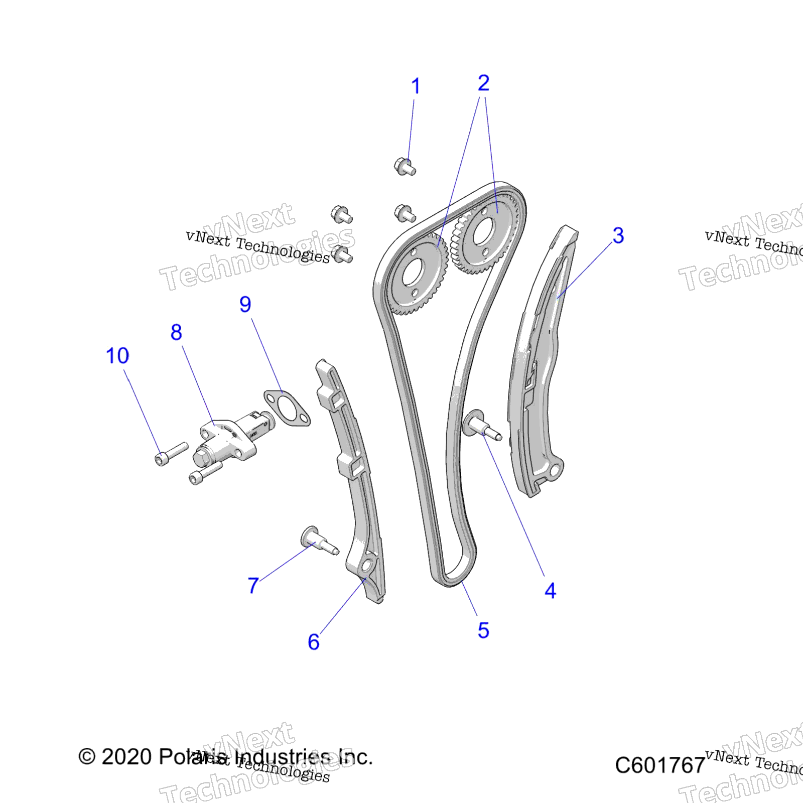 Engine, Camchain, Sprockets и Tensioner All Options