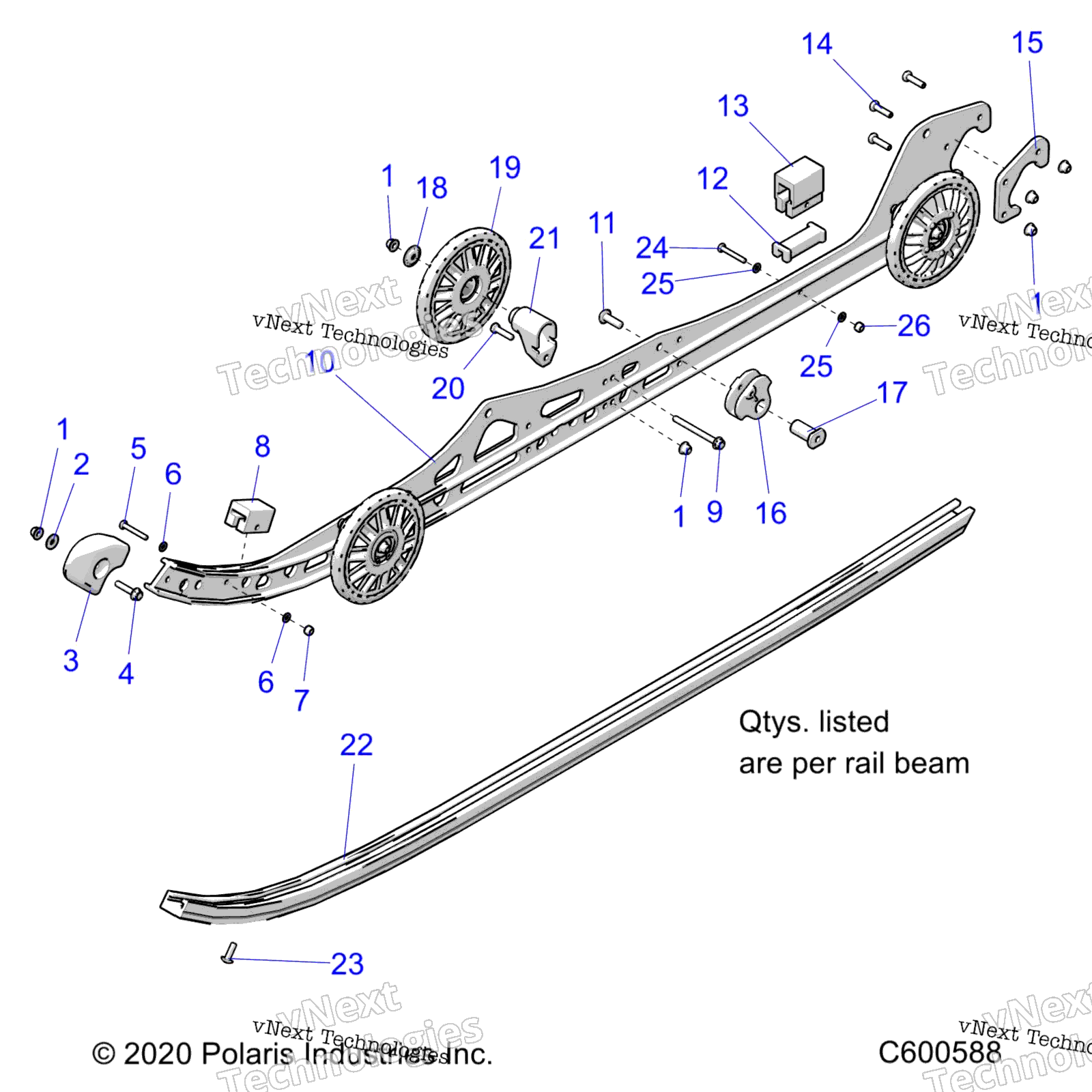 Suspension, Rail Beam, Lh / Rh All Options