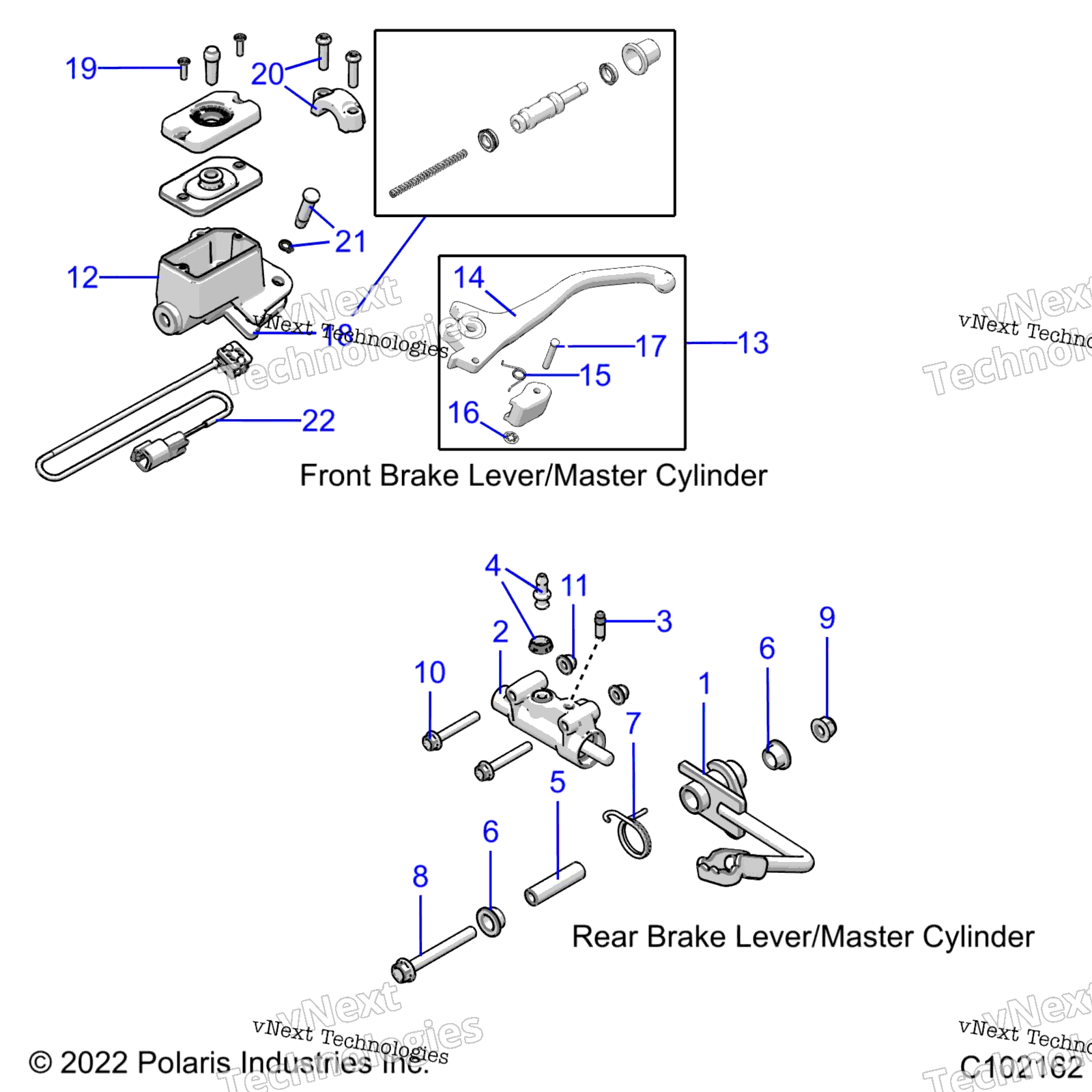 Brakes, тормоз Levers & Master Cylinders A23hbbo7b3 / B7