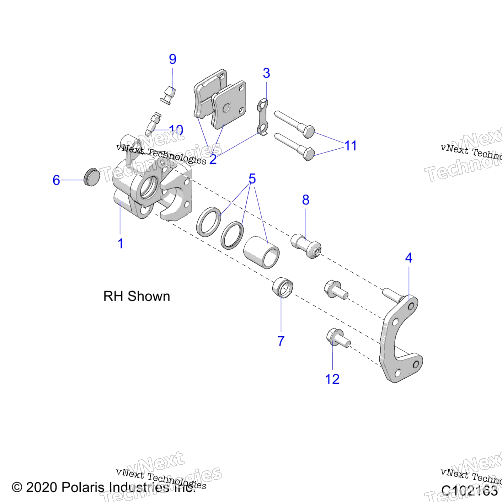 Brakes, Calipers, передний A23hbbo7b3 / B7