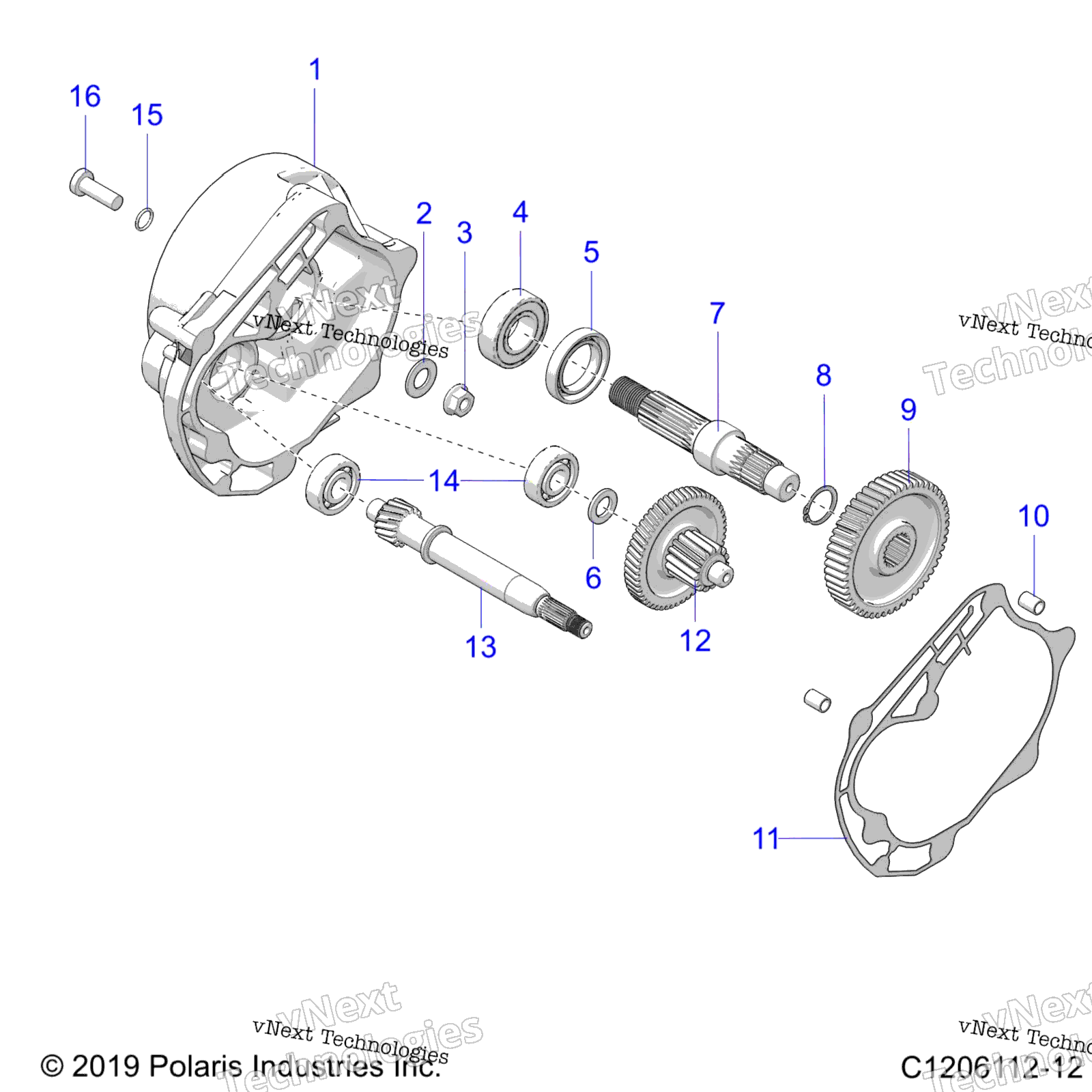 Привод Train, Gear Box A23hbbo7b3/B7