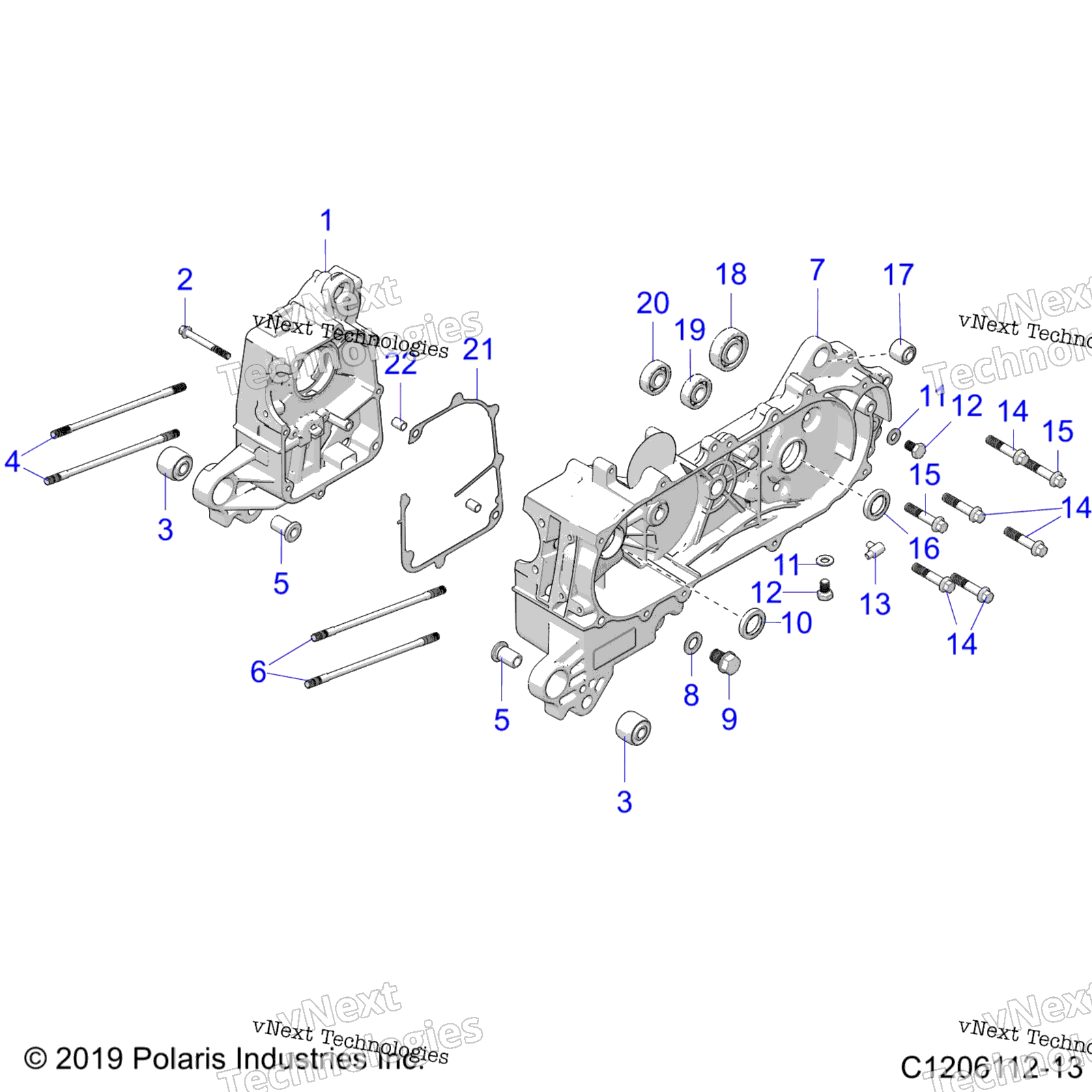 Двигатель, картер A23hbbo7b3/B7