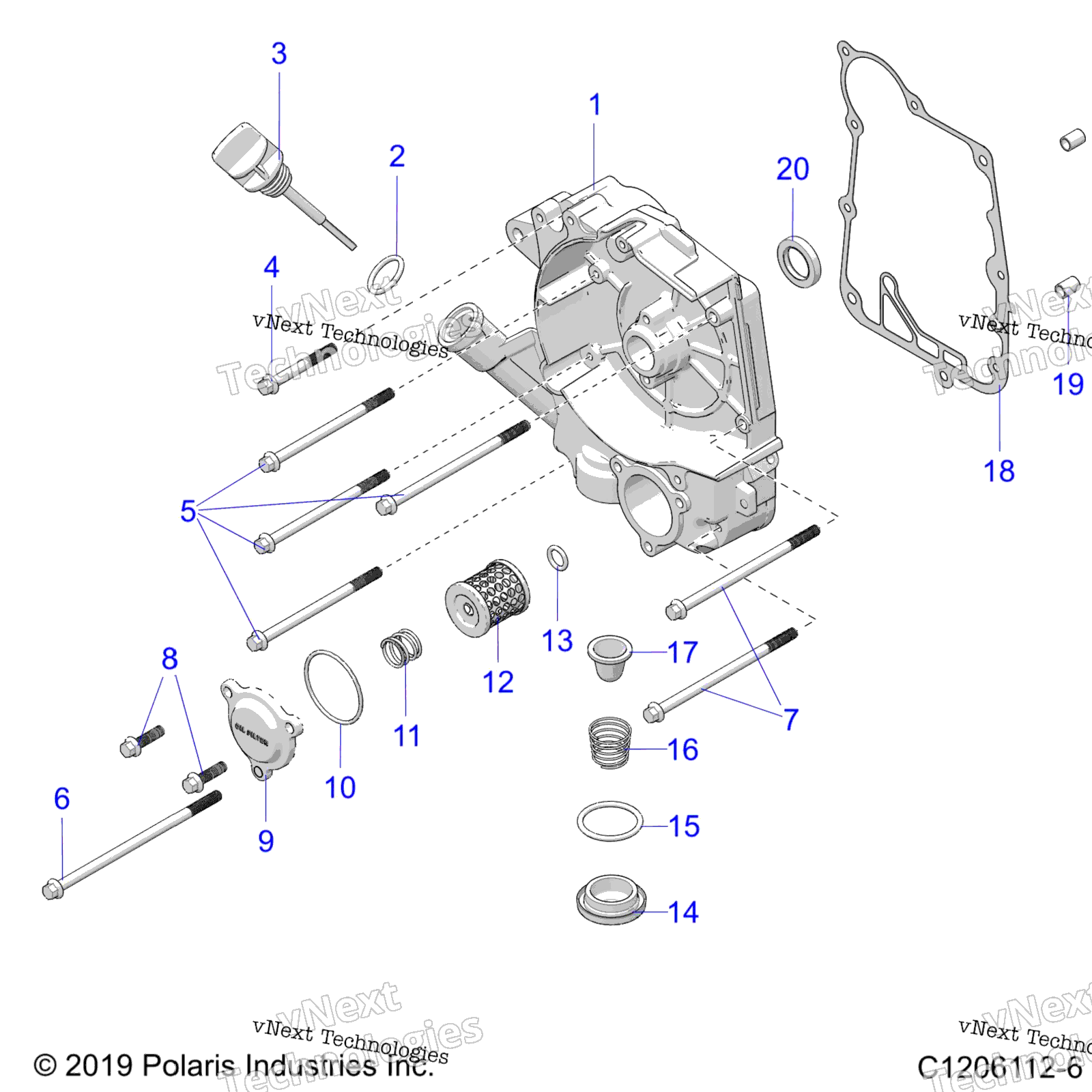 Двигатель, картер Cover Asm, Right A23hbbo7b3/B7