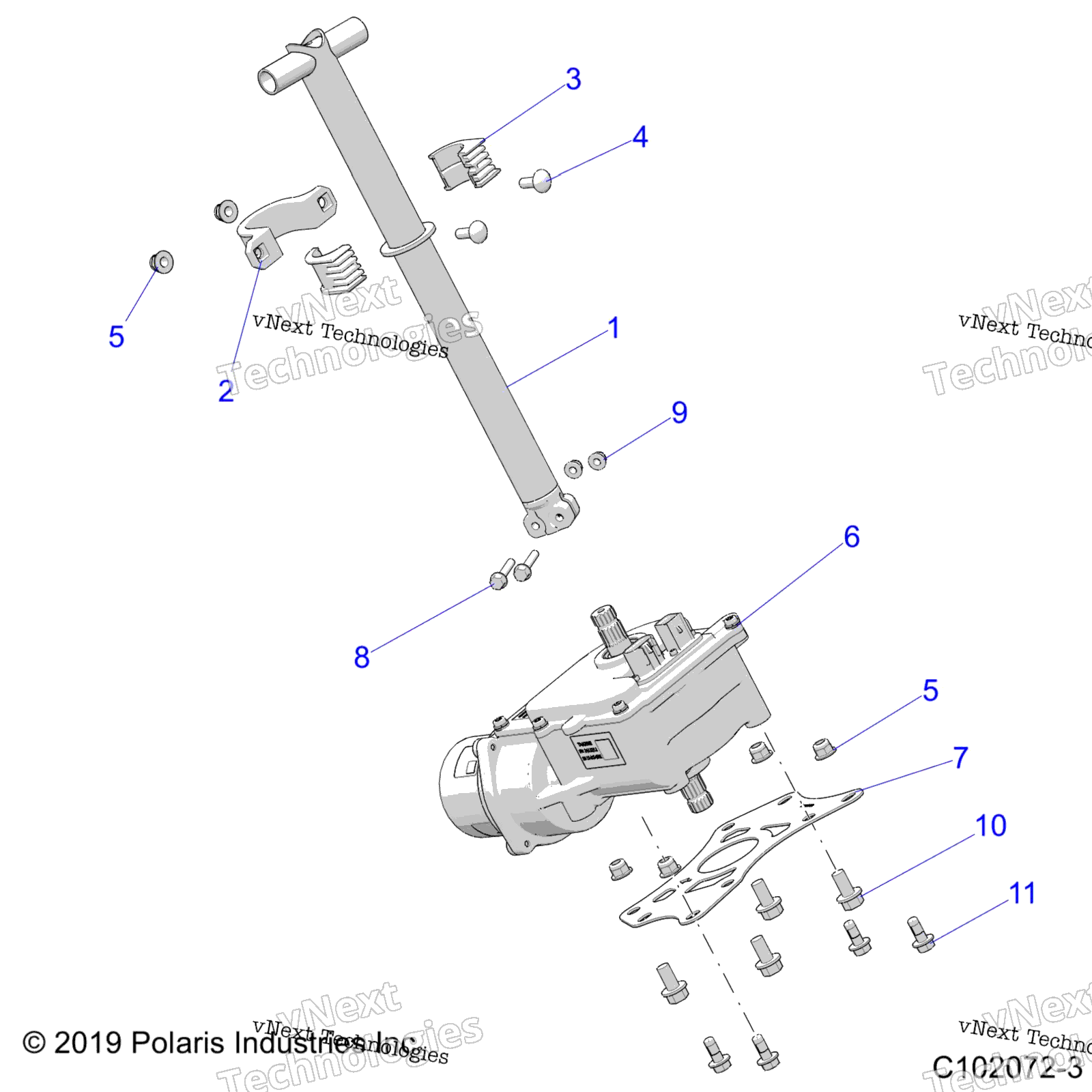 Steering, рулевое управление Post Asm. A23sge95fn / S95cn / S95fn