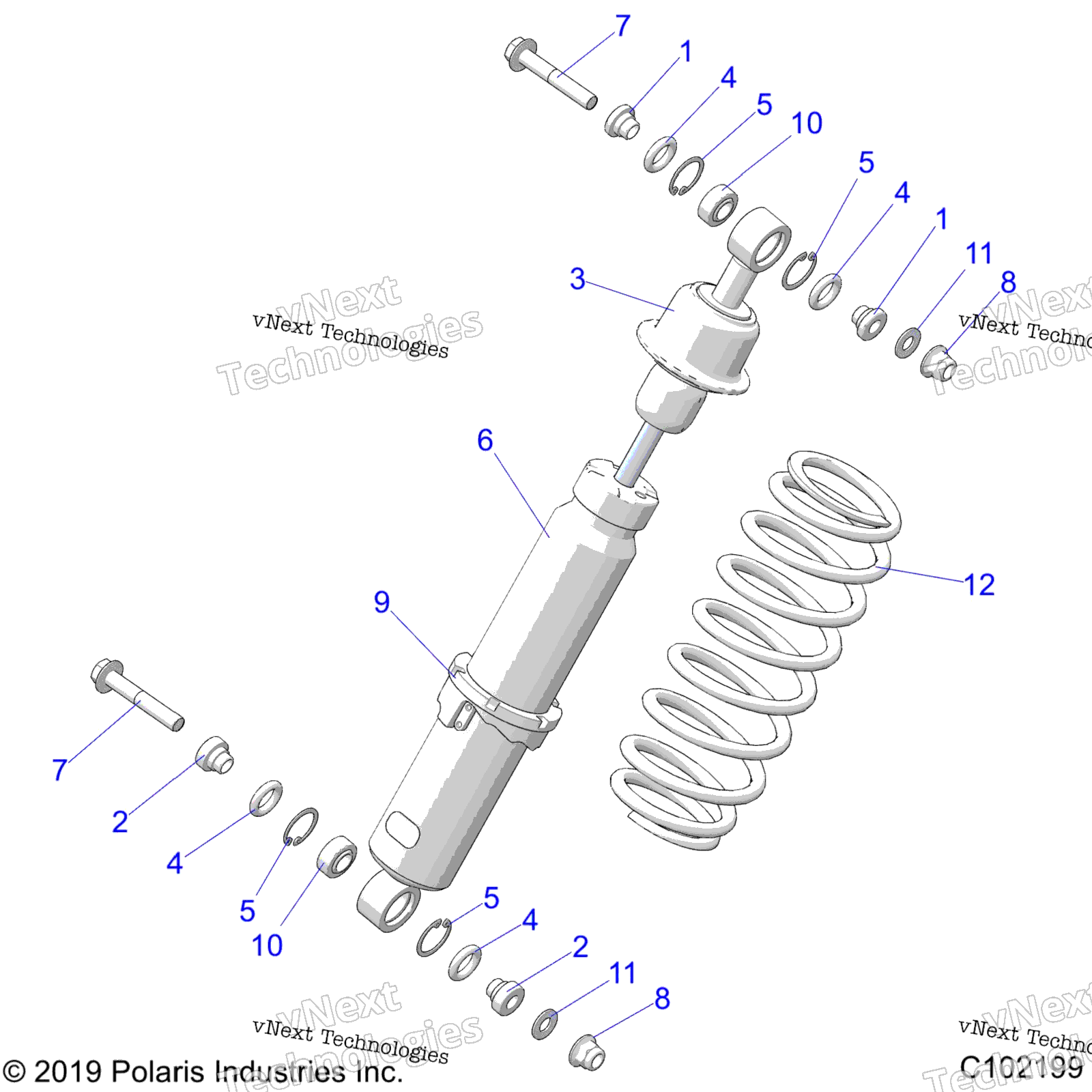 Suspension, Shock, передний A23sge95fn / S95cn / S95fn