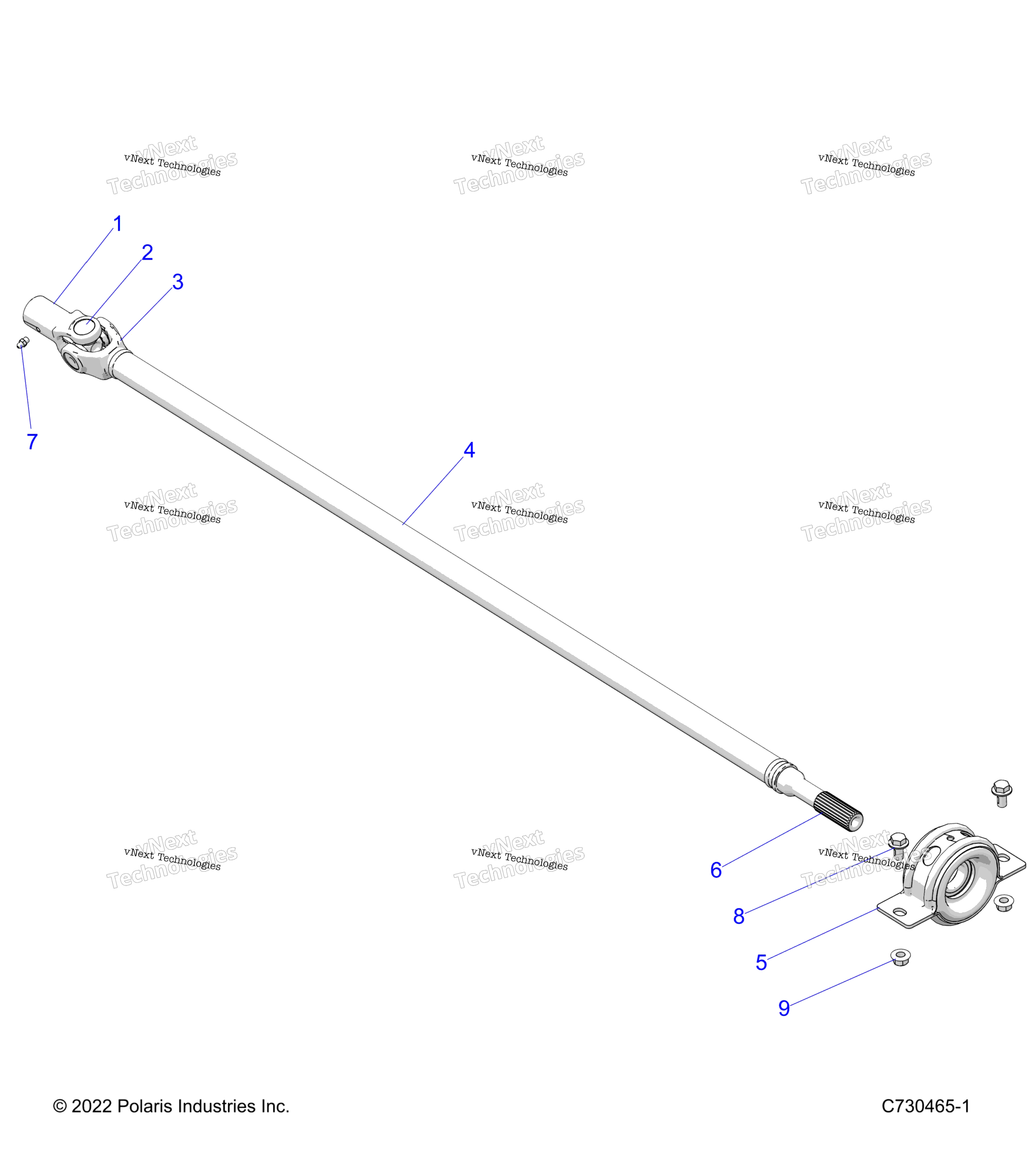 Привод Train, Rear Prop Shaft R23m4a57b1/Eb9/Eb9