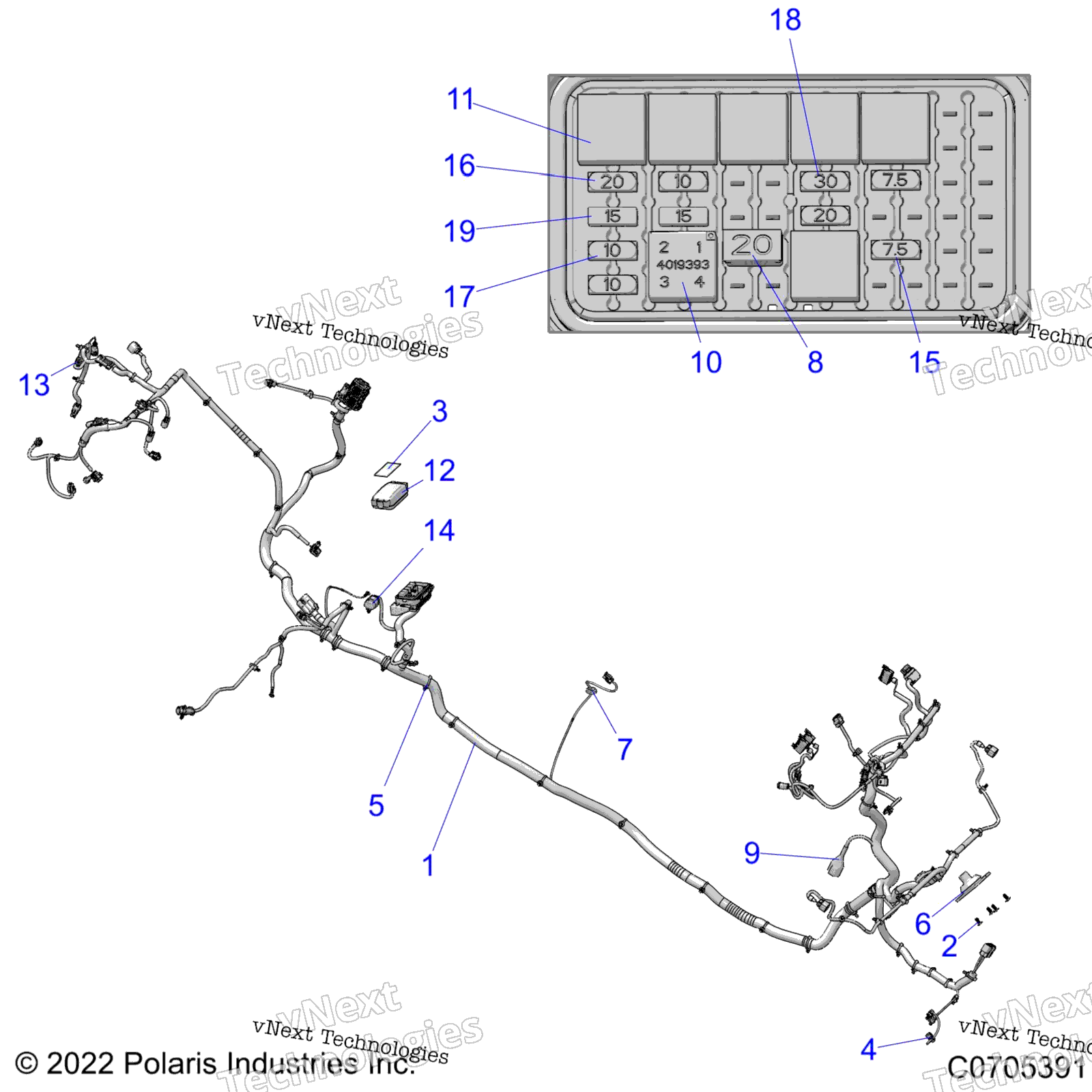Electrical, провод Harnesses, Chassis