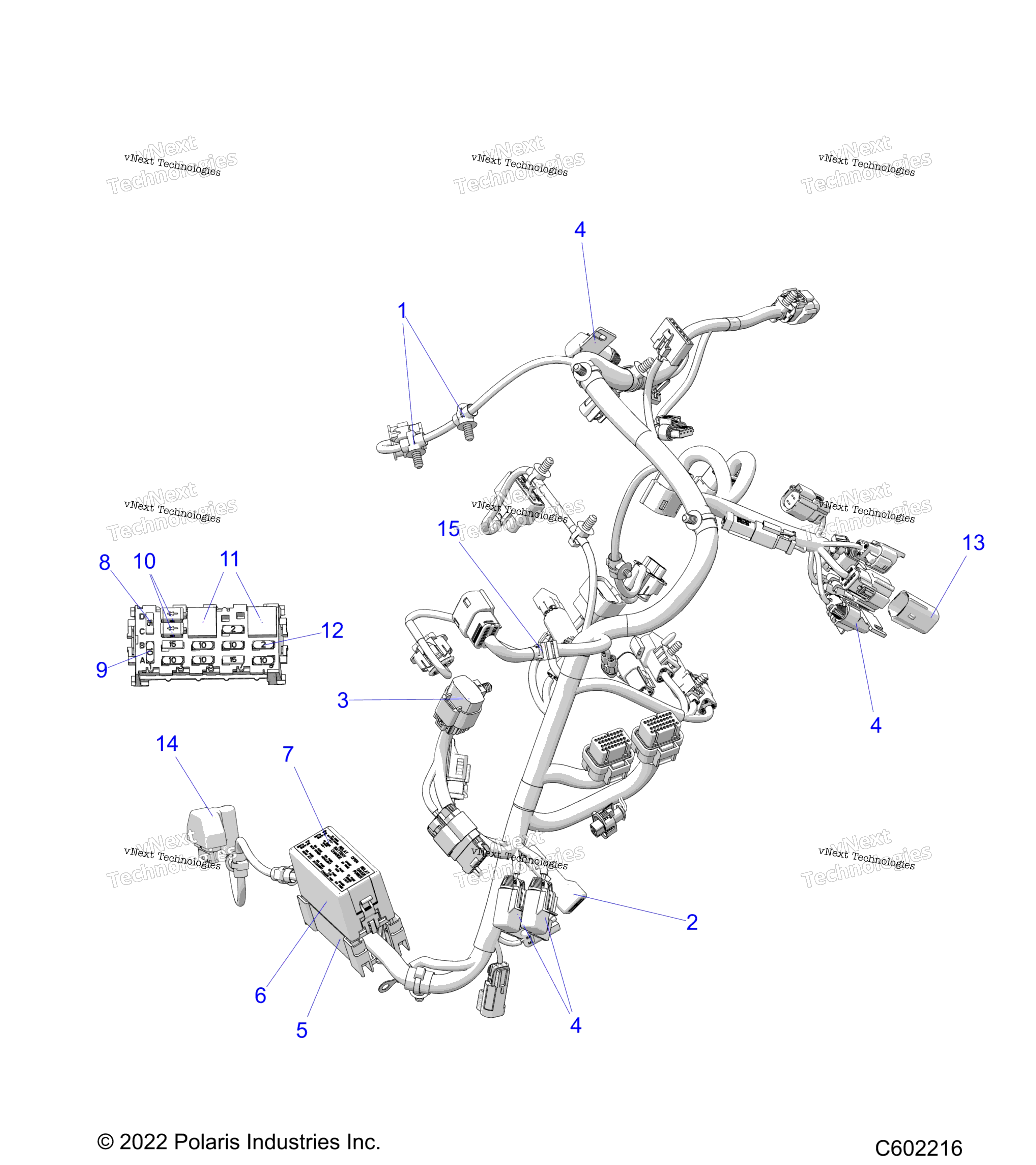 Electrical, провод Harness, Main All Options