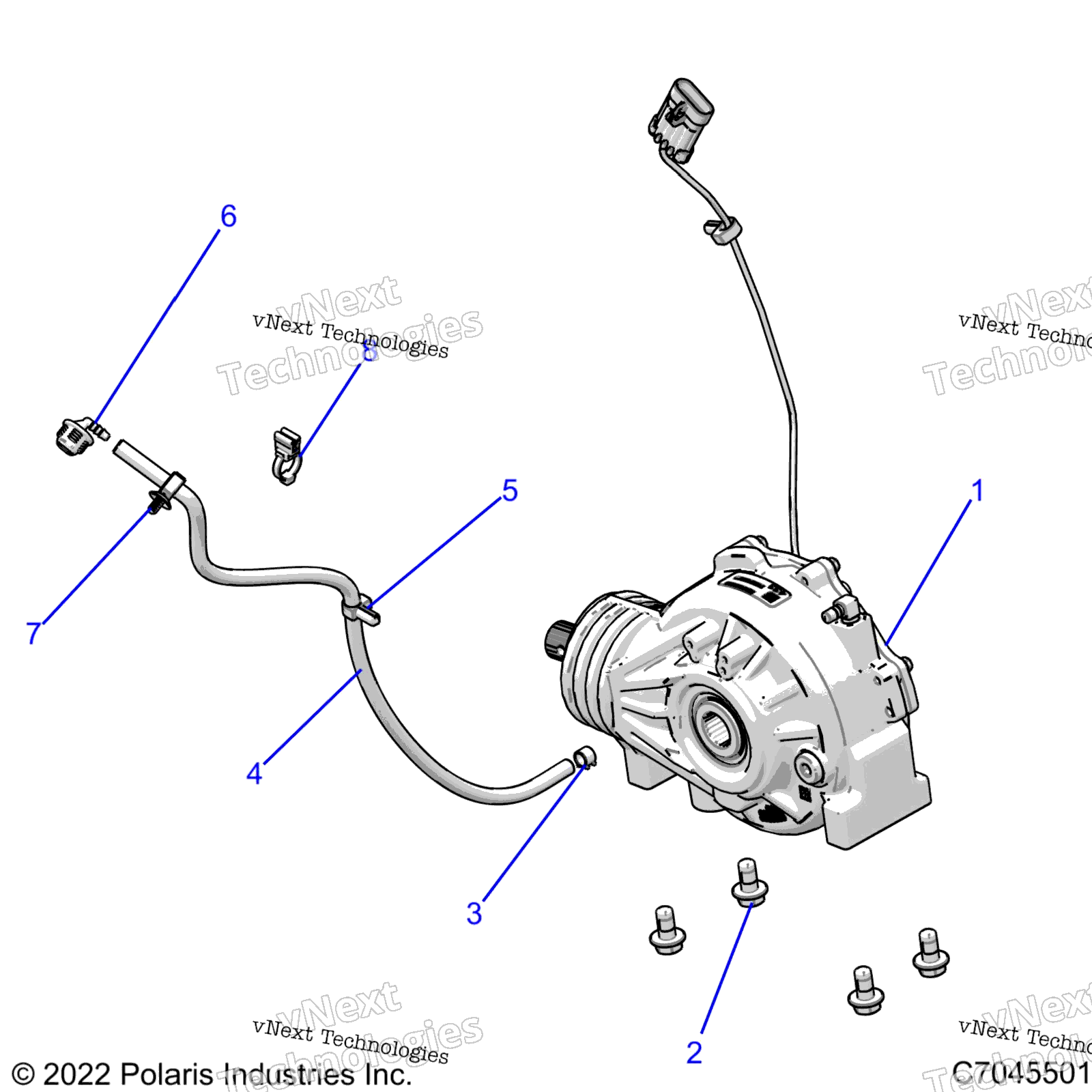 Трансмиссия, передний редуктор Mounting Z23ase99a4/B4/K99a4
