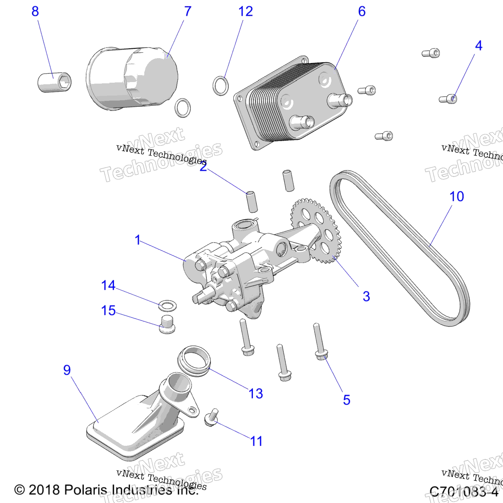 Двигатель, масляный насос & Oil Cooler Z23ase99a4/B4/K99a4