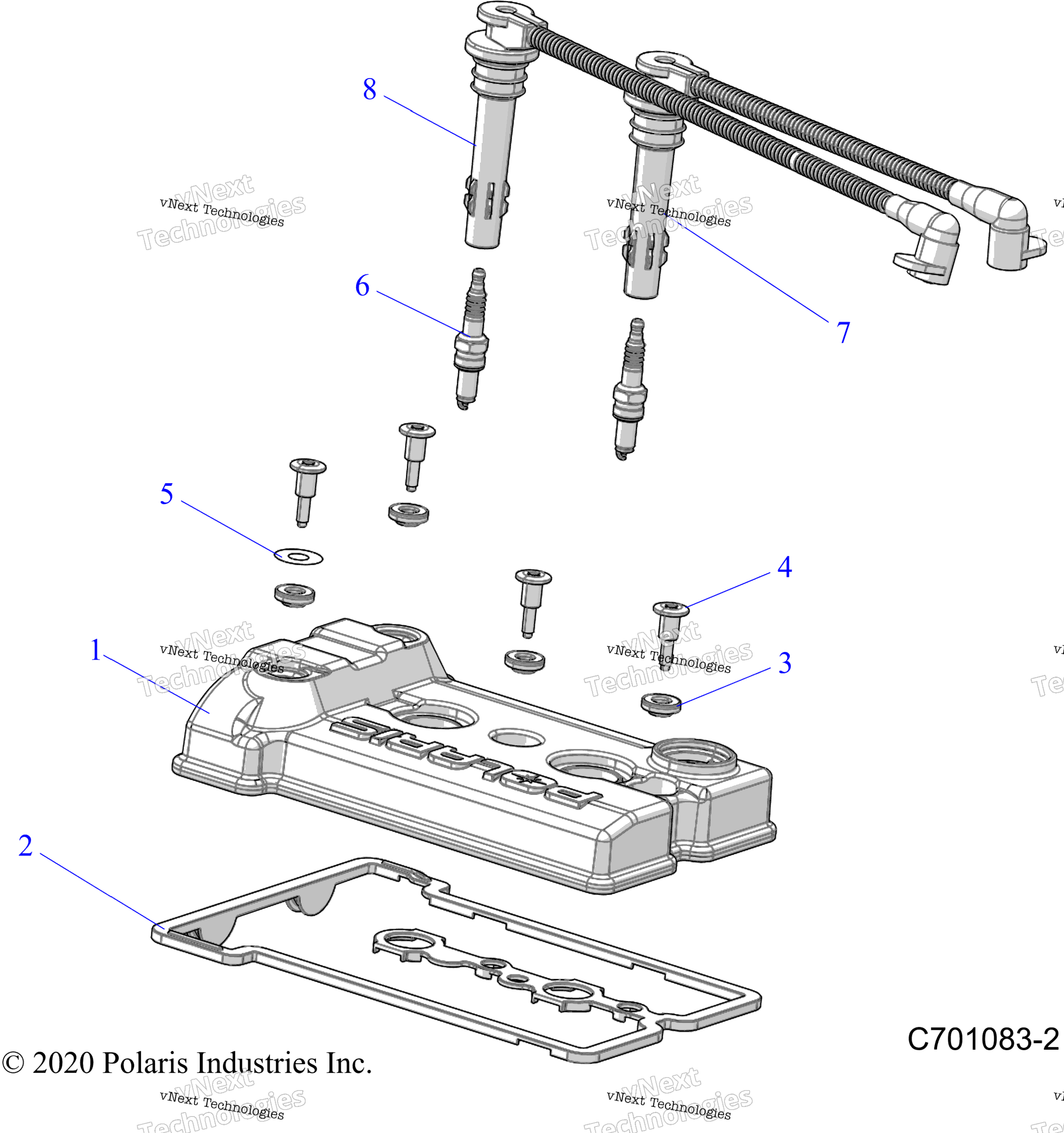 Engine, клапан Cover, Sparkplugs & Wires Z23ase99a4 / B4 / K99a4