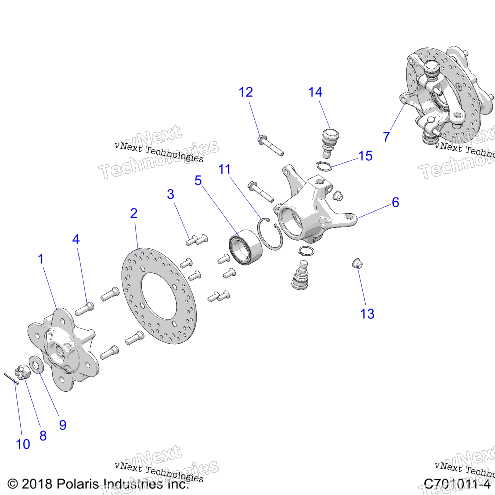 Подвеска, передняя Carrier Z23ase99a4/B4/K99a4