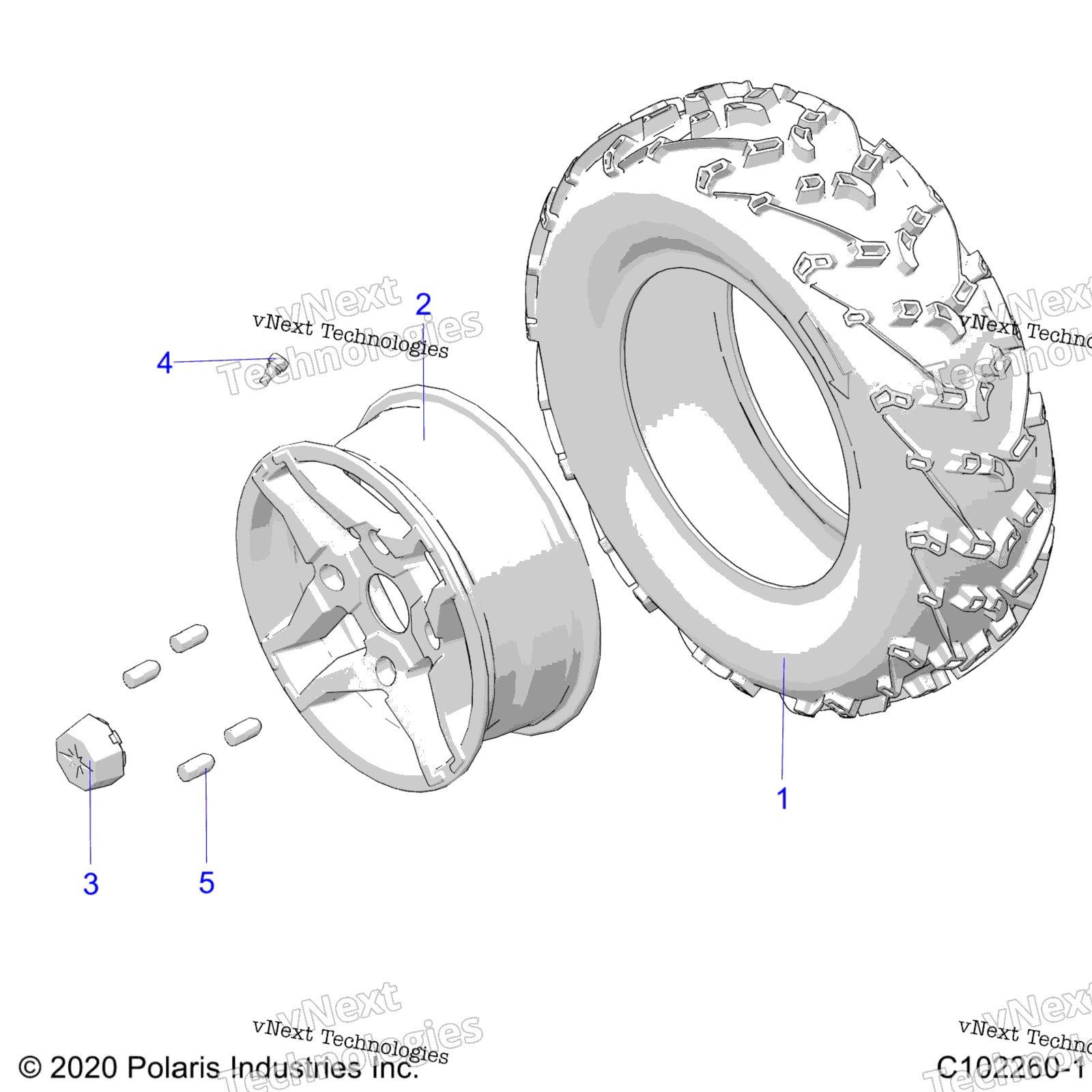 Колёса, передние Tire A23ses57fl/Fz/Cl/Cz