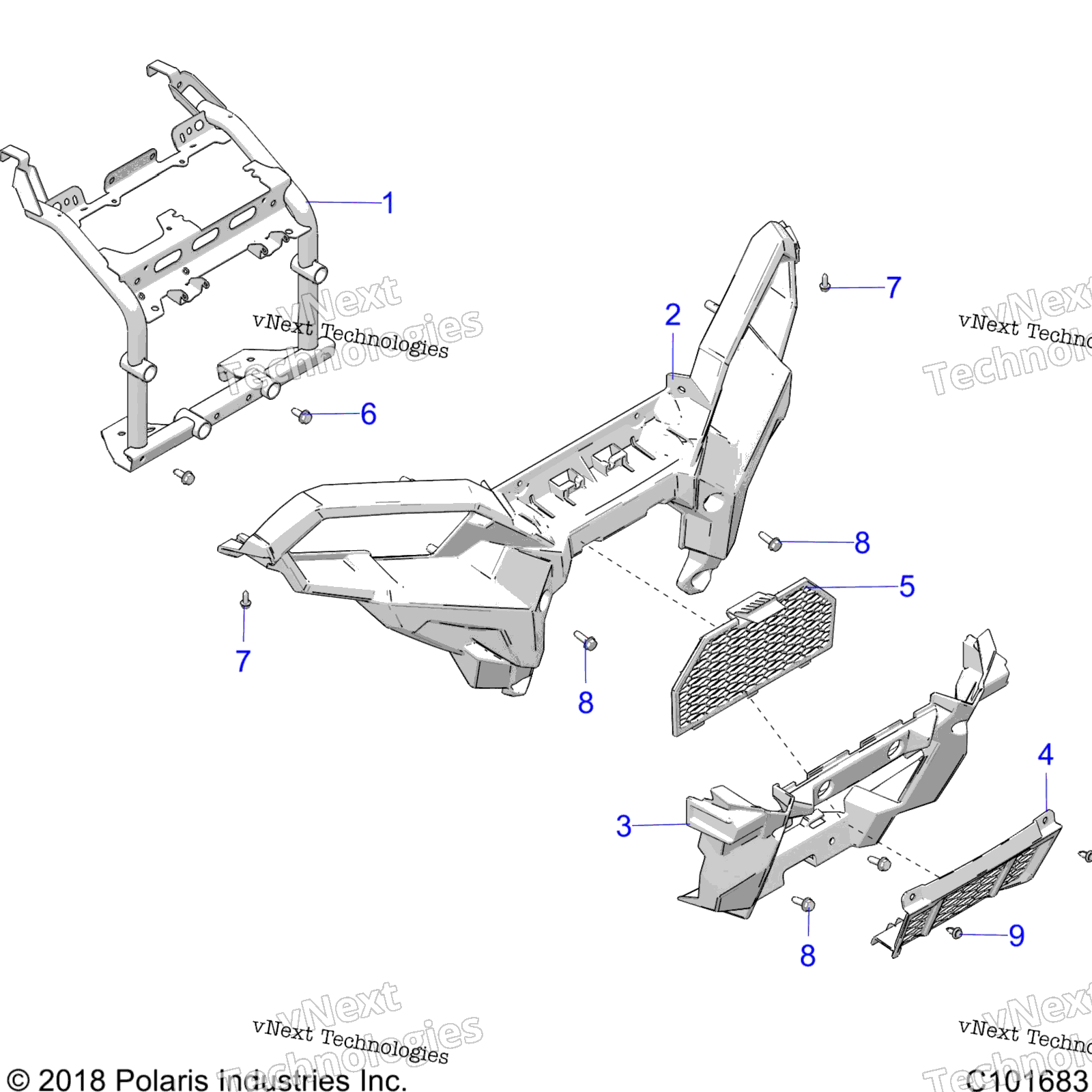 Body, передний Bumper & крепление A23sxa85a6 / A1 / Ea9 / Ag / Am