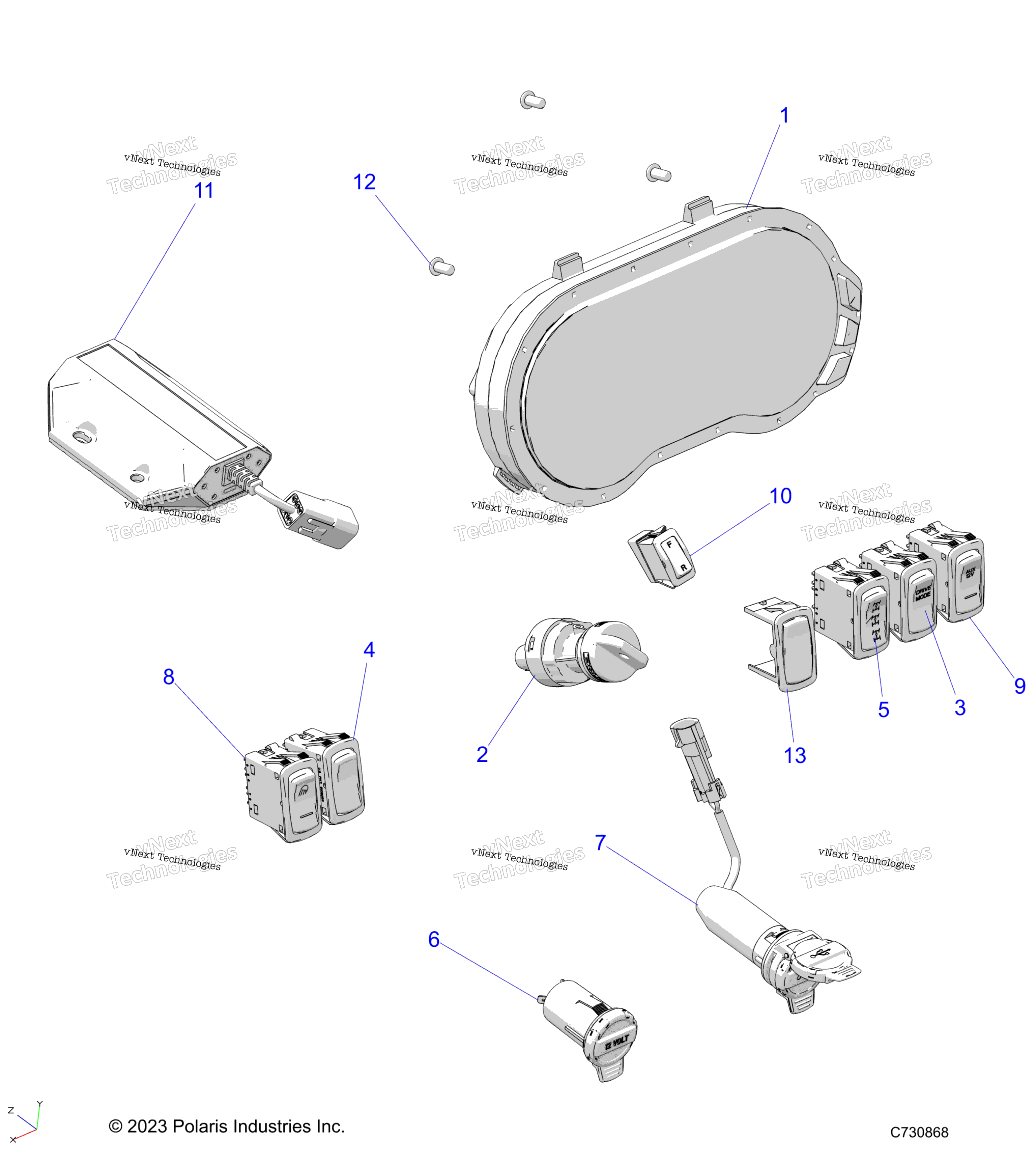 Electrical, панель Instruments
