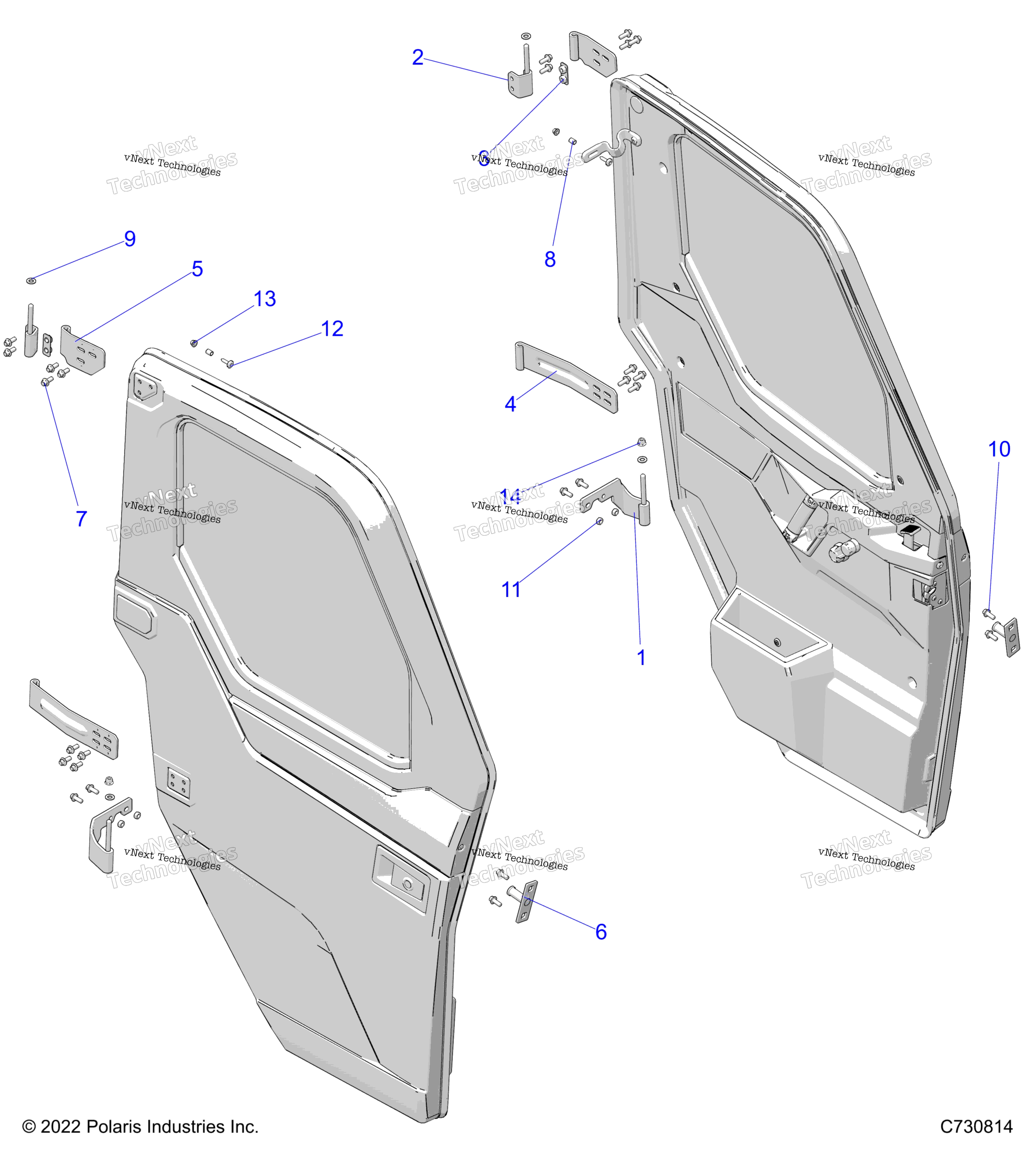Body, Door, Full, крепление