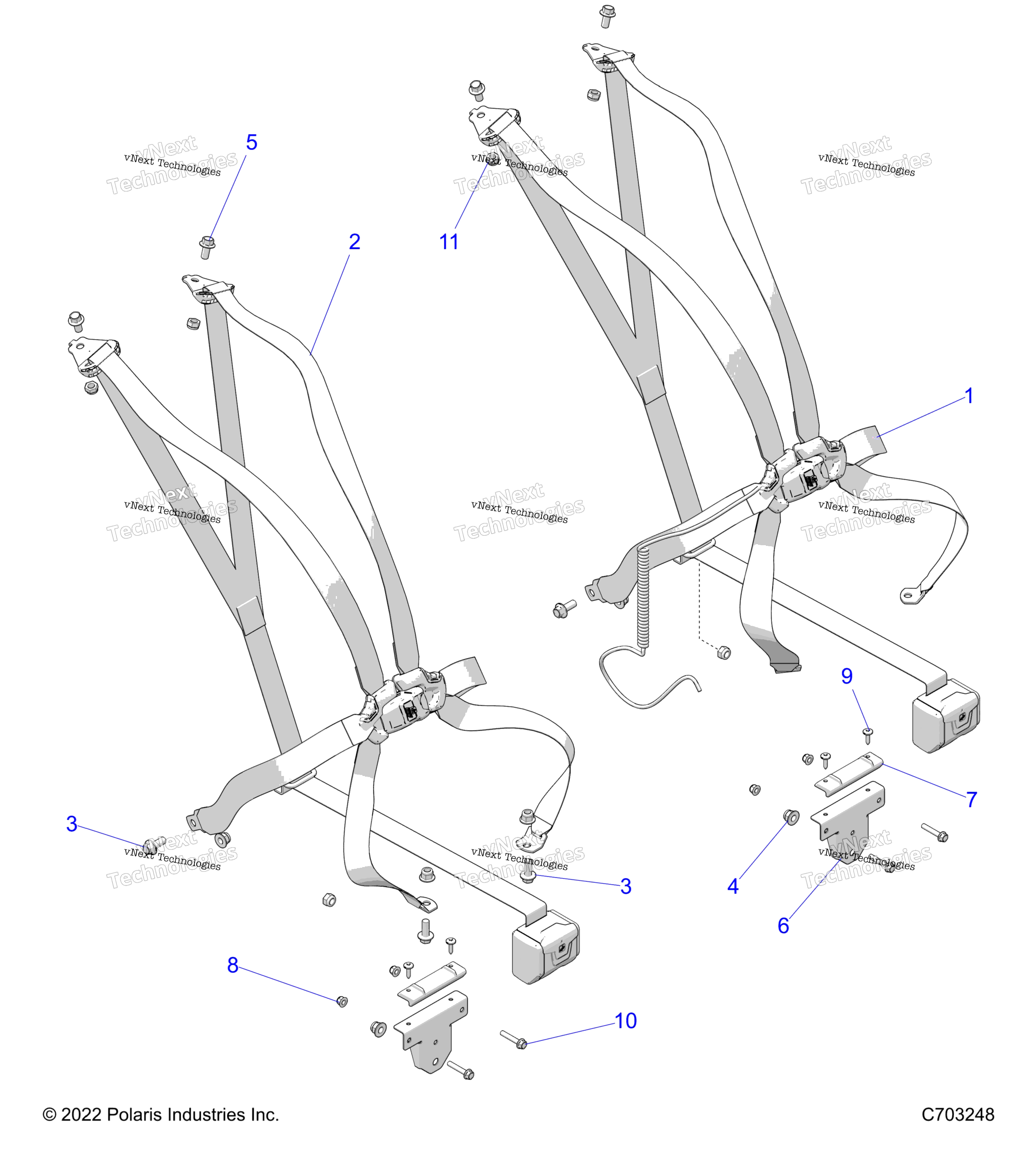 Кузов, сиденье Belt Mounting 6 Point