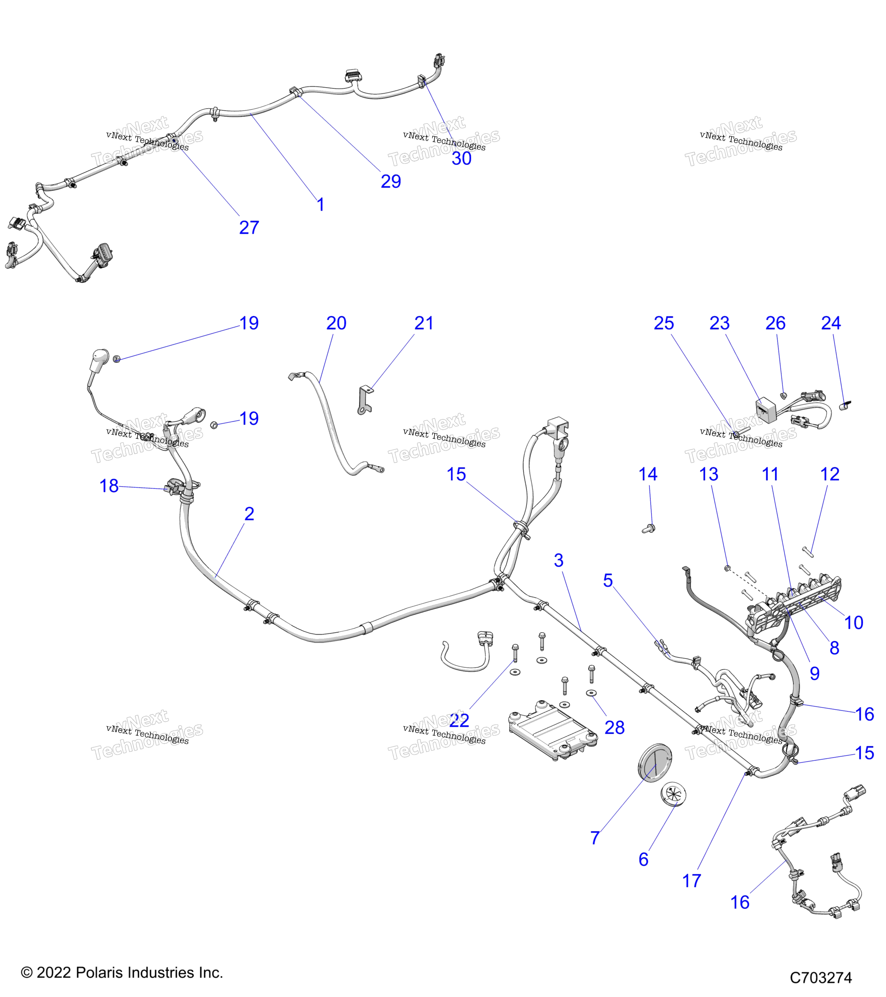 Electrical, провод Harness, Peripheral