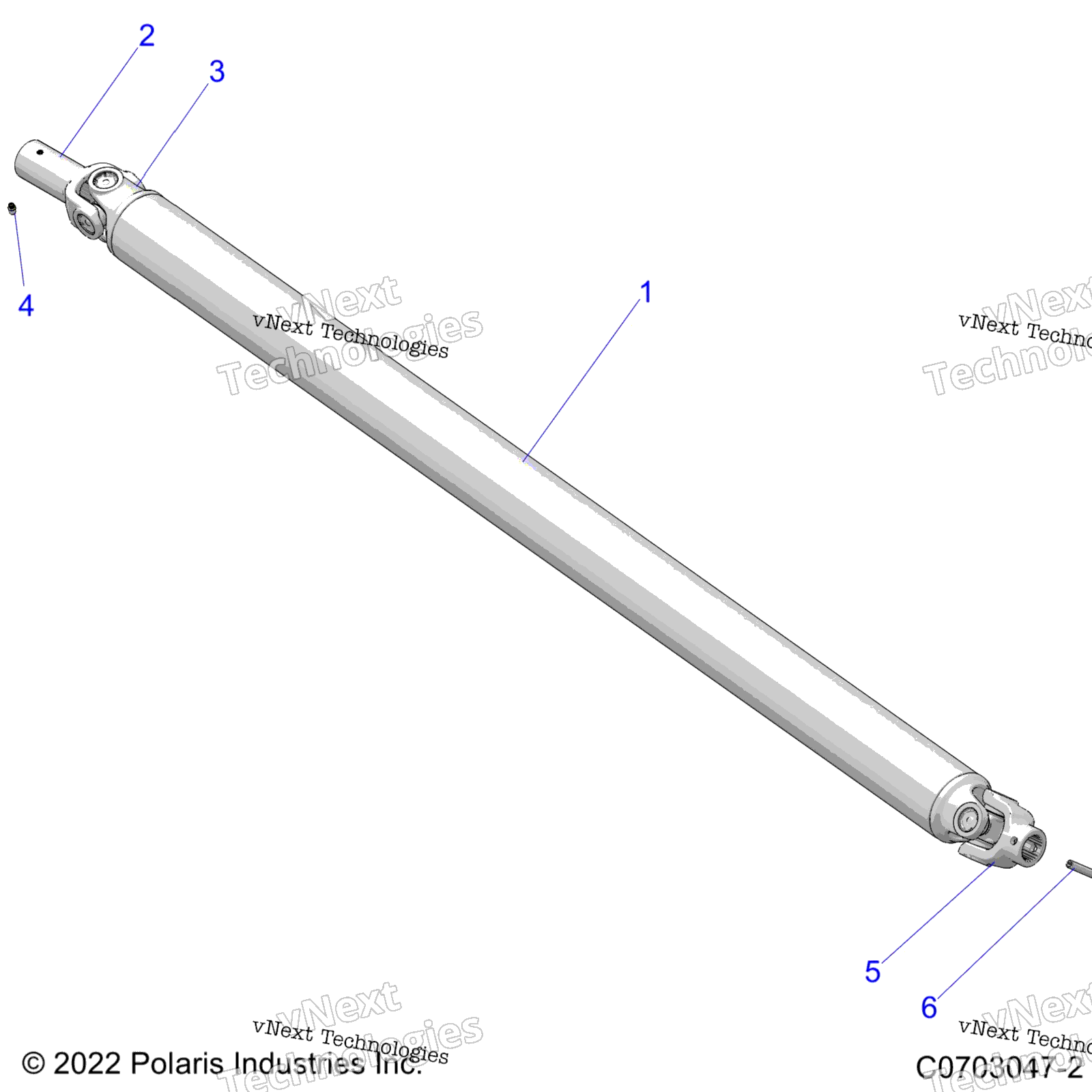 Привод Train, Prop Shaft,Front