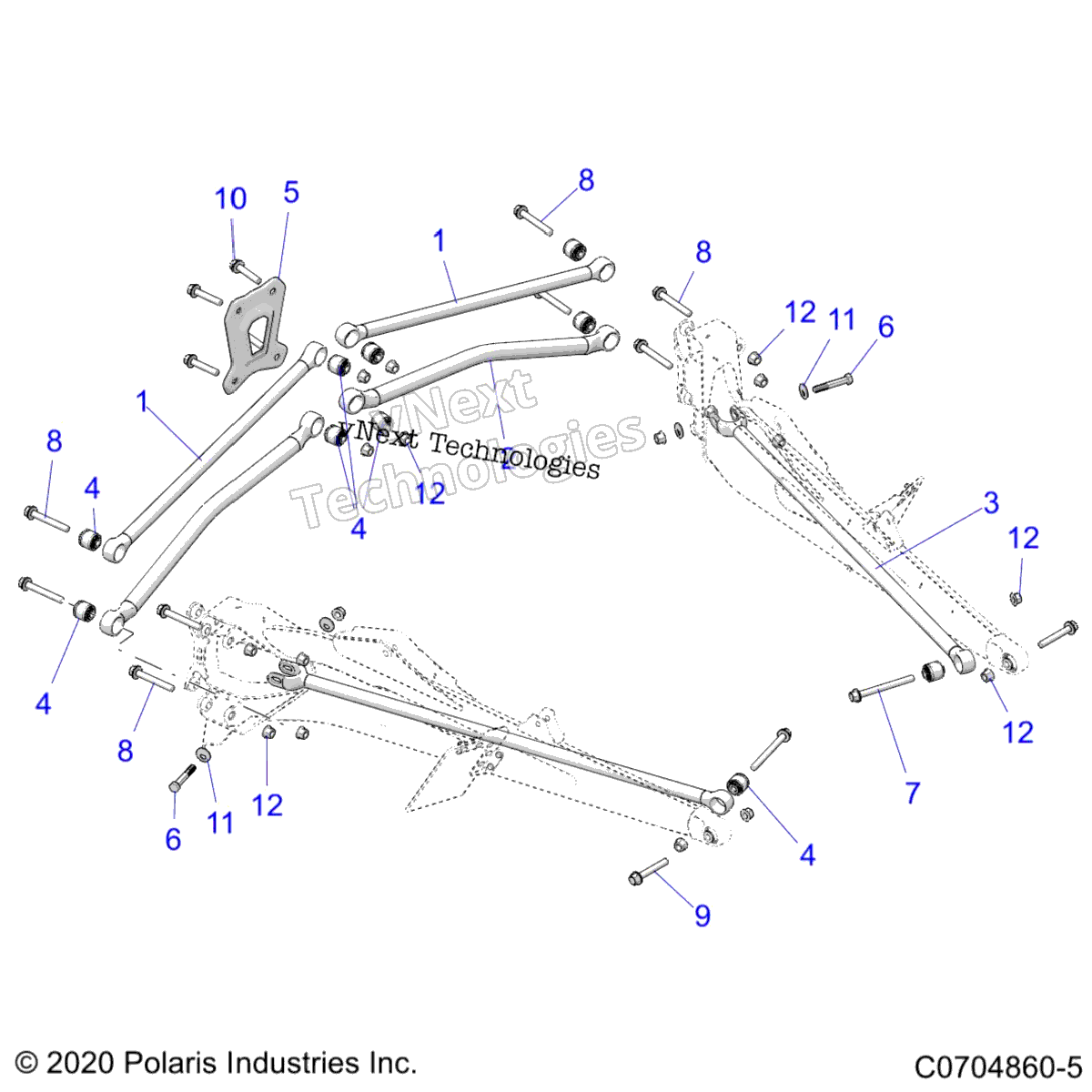 Подвеска, задняя Trailing Arms Mounting