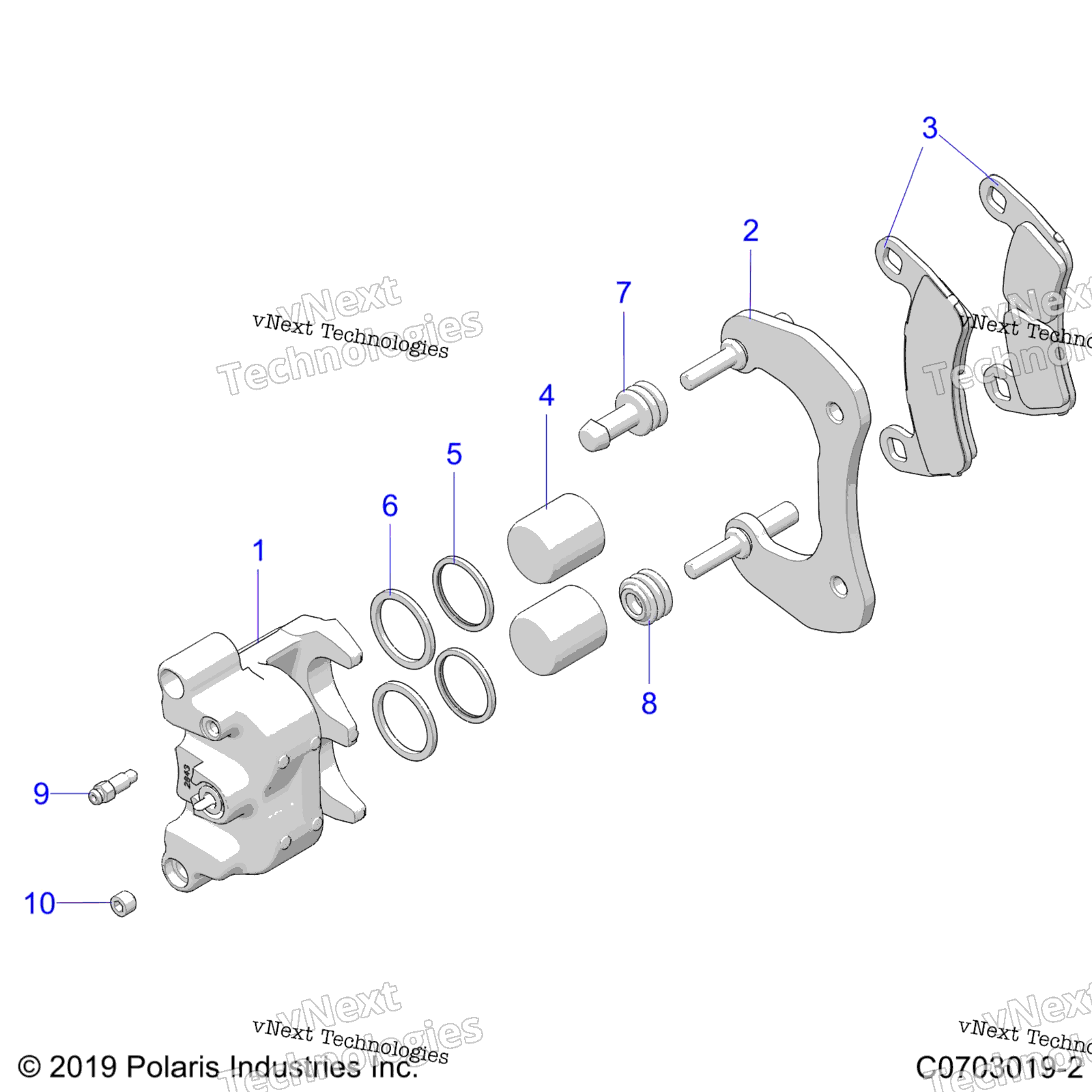 Brakes, Caliper, задний Z23r4e92a / 92B