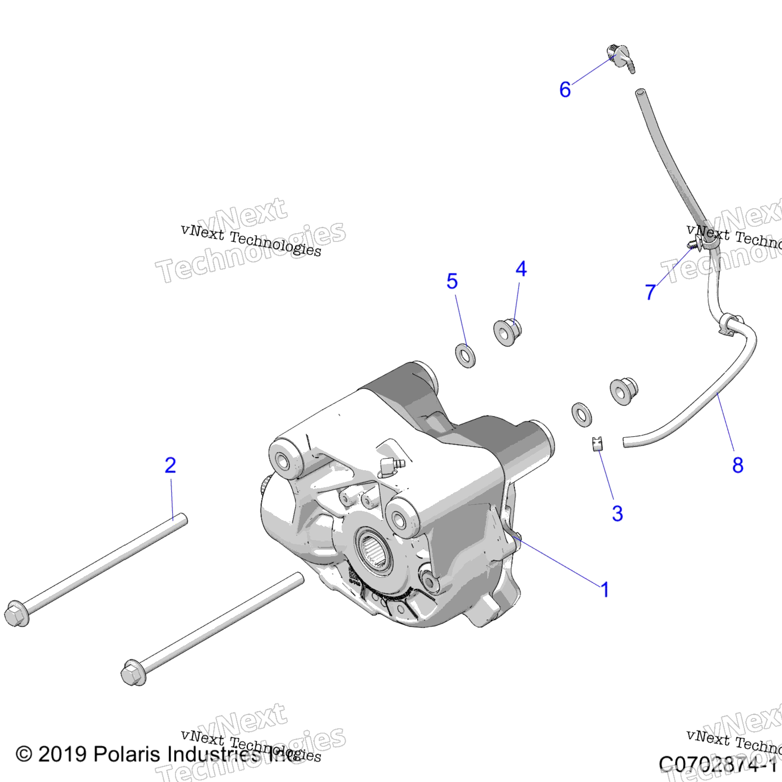 Трансмиссия, передний редуктор Mounting Z23r4e92a/92B