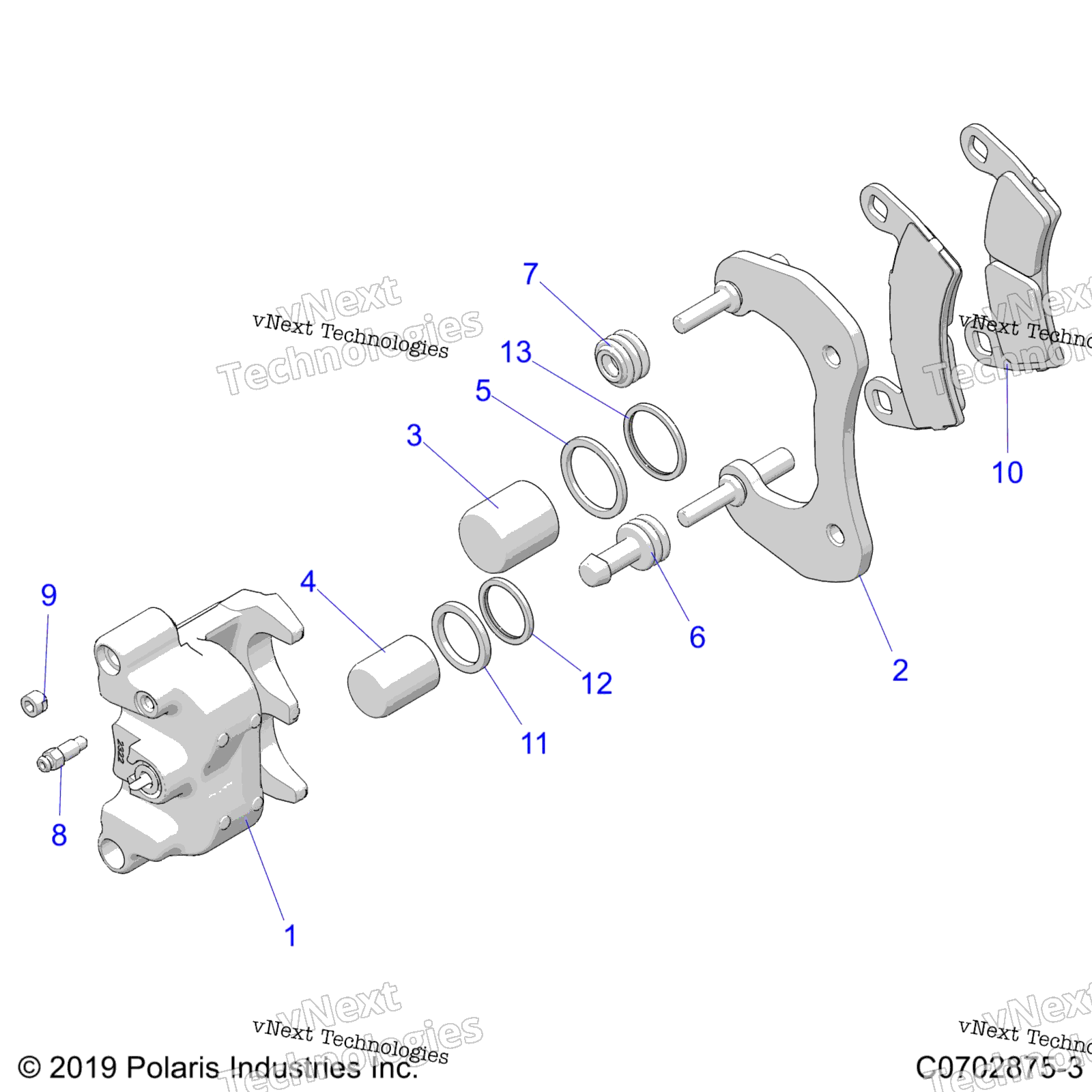 Brakes, Caliper, задний Z23rab92a / 92B