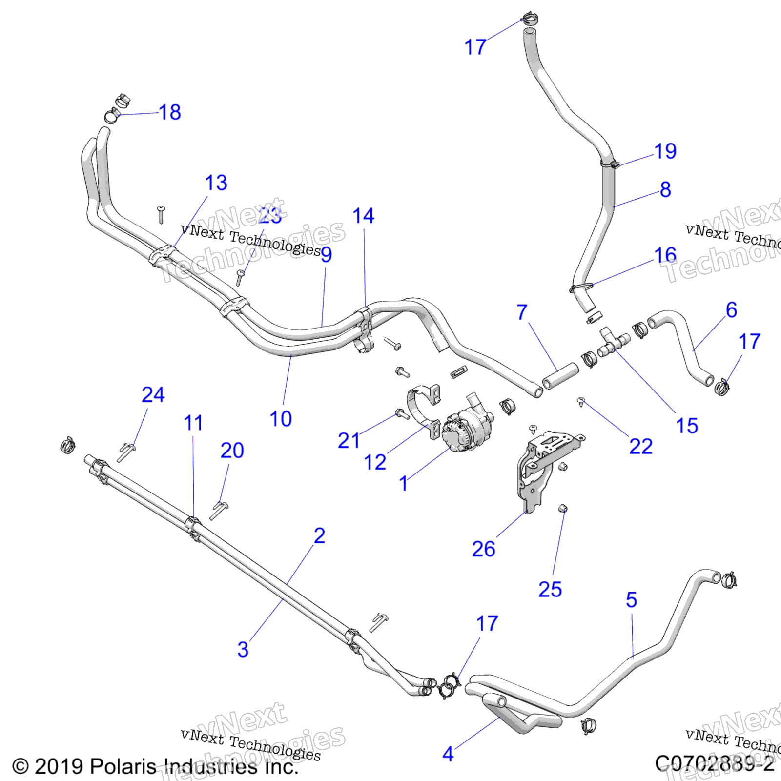 Двигатель, охлаждение Routing Manifold Z23rab92a/92B