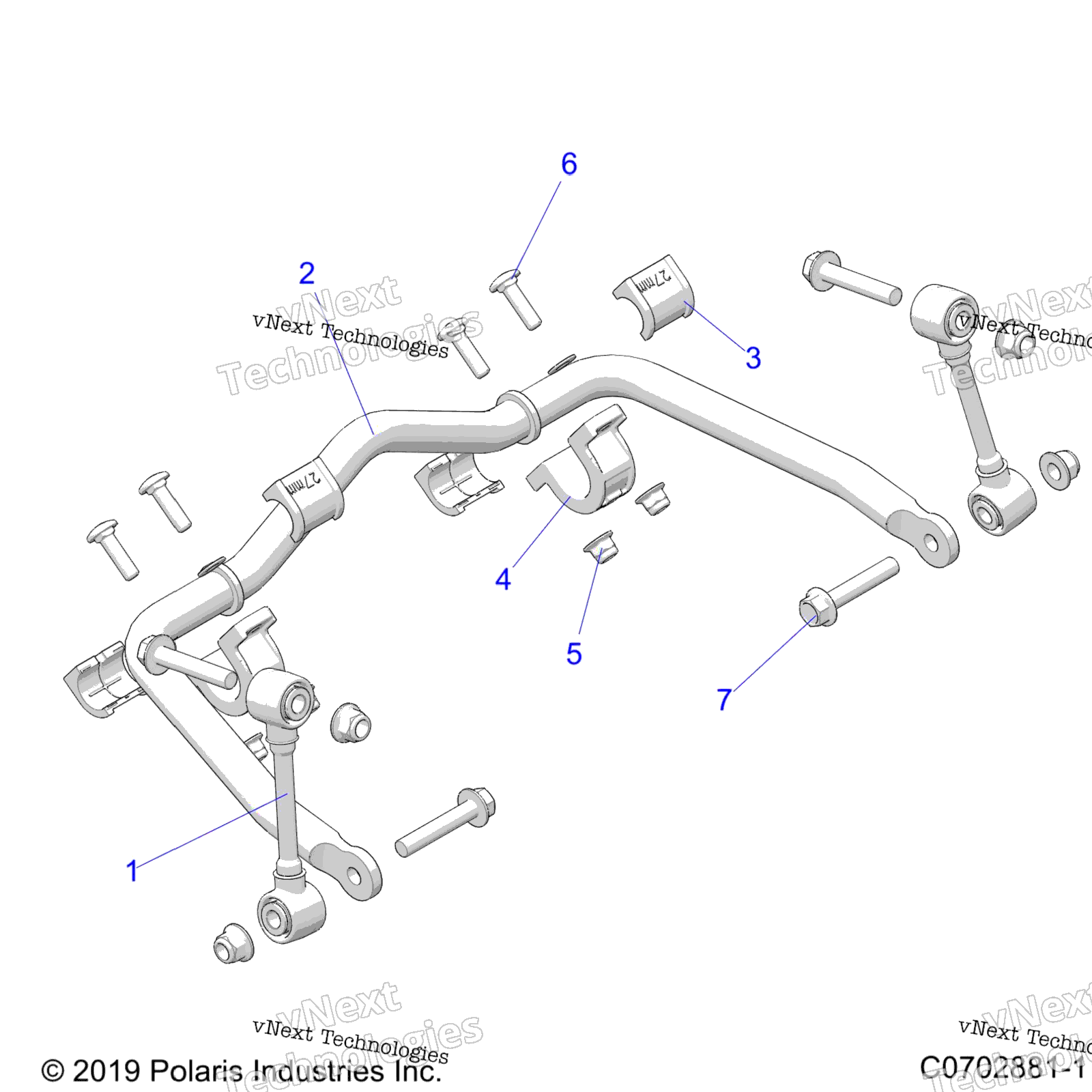 Подвеска, передняя Stabilizer Bar Z23rab92a/92B