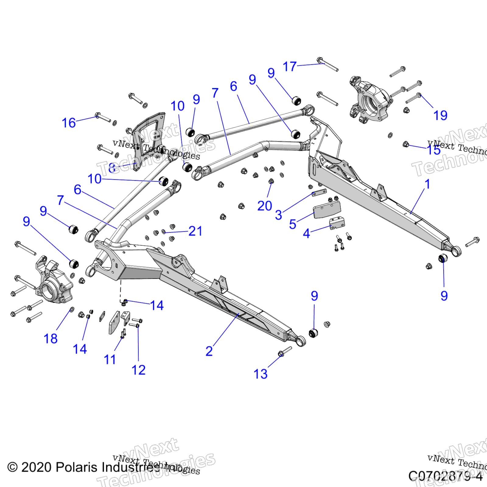 Подвеска, задняя Trailing Arms Z23rab92a/92B
