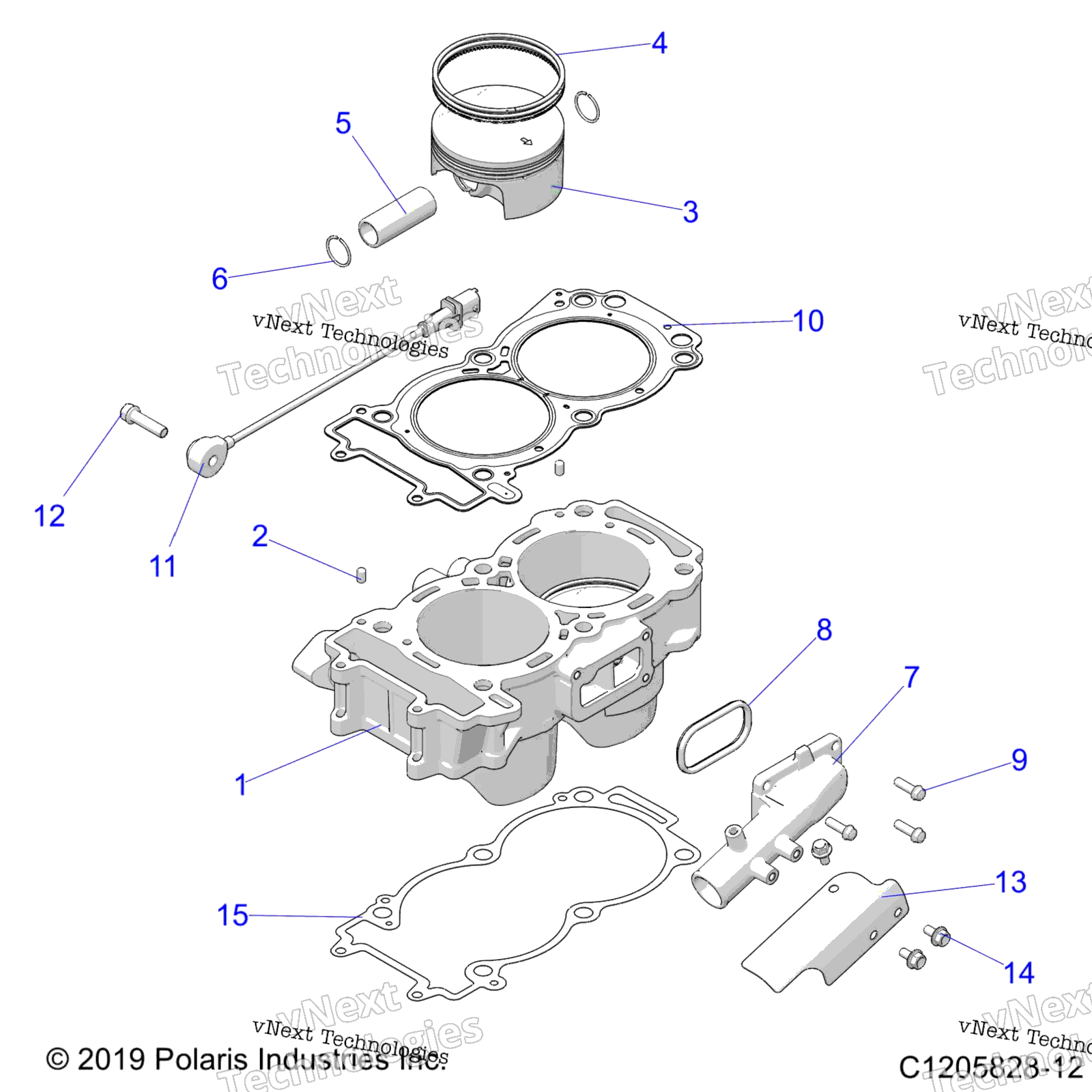 Двигатель, цилиндр и поршень Z23rae92a/92B