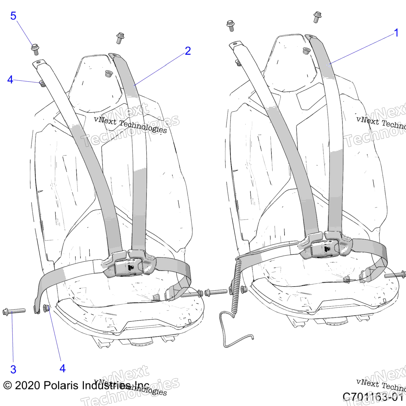 Кузов, сиденье Belt Mounting 4 Point