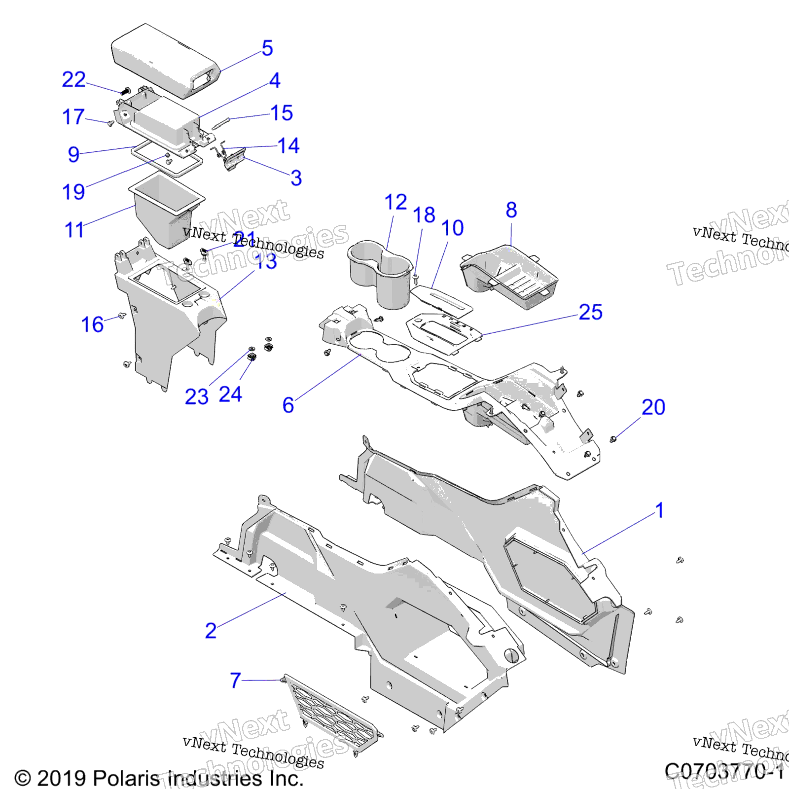 Body, Center Console Z23gad92a / 92B