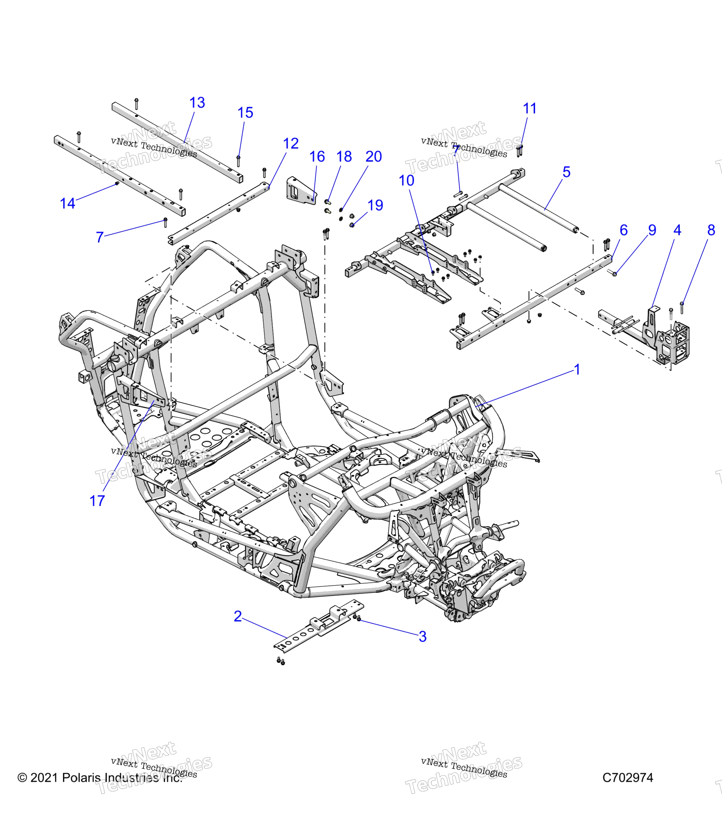 Шасси, основная рама Z23gad92a/92B