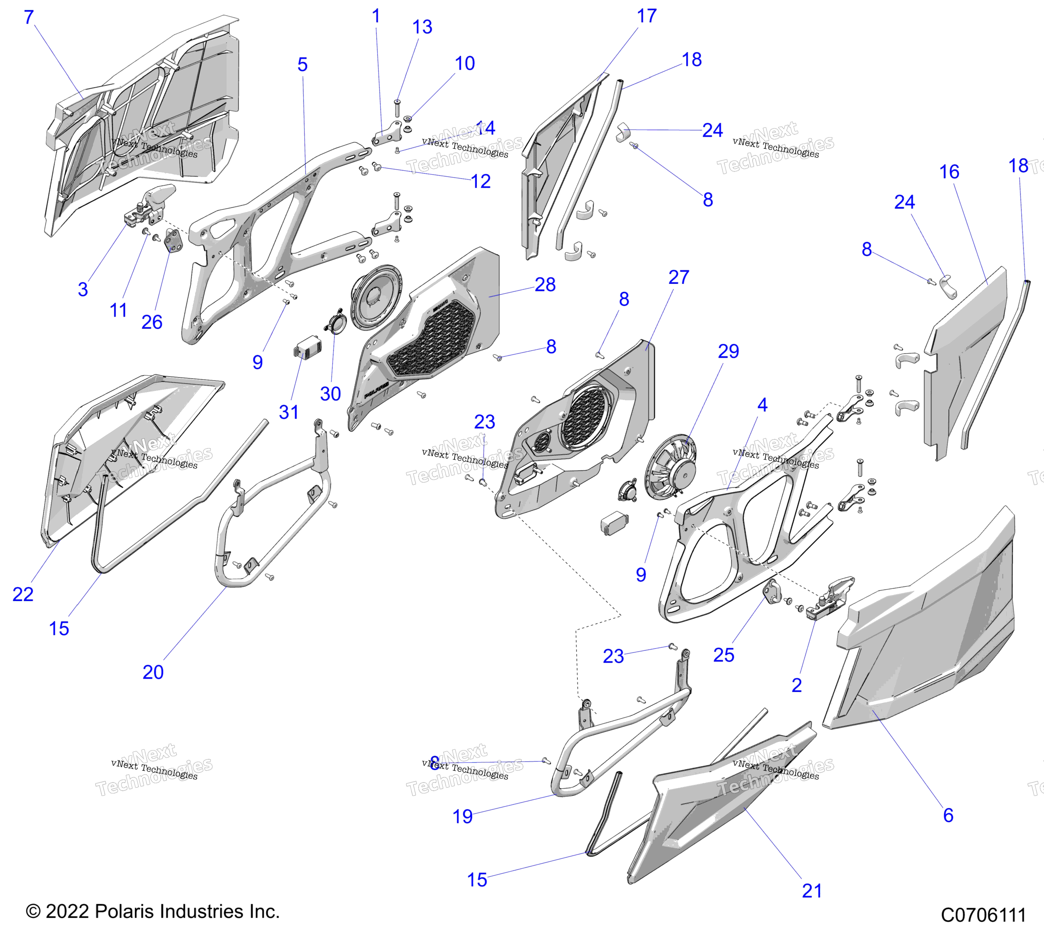 Body, Doors, задний Z23n4k99a / 99B