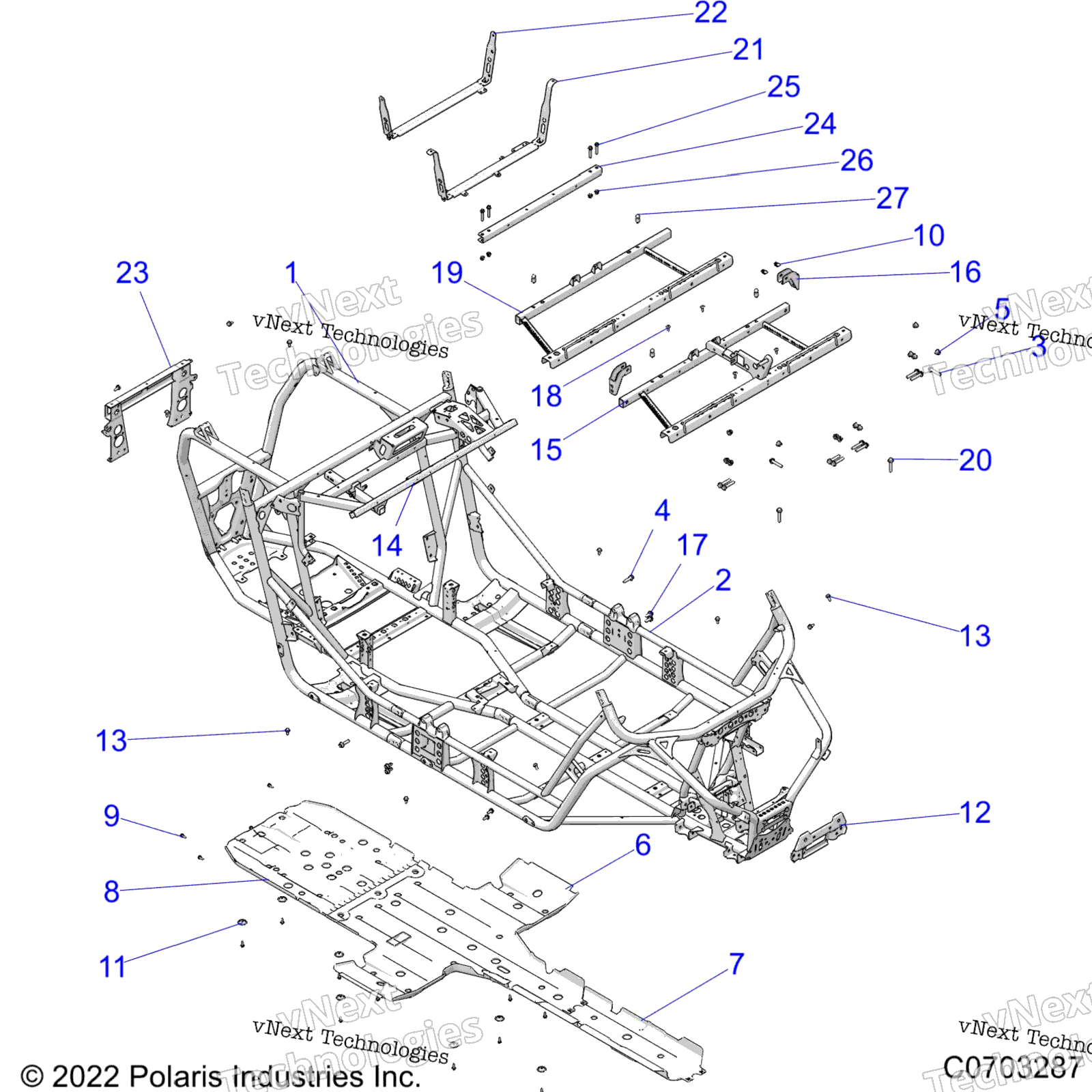Шасси, основная рама And Skid Plates Z23n4k99a/99B
