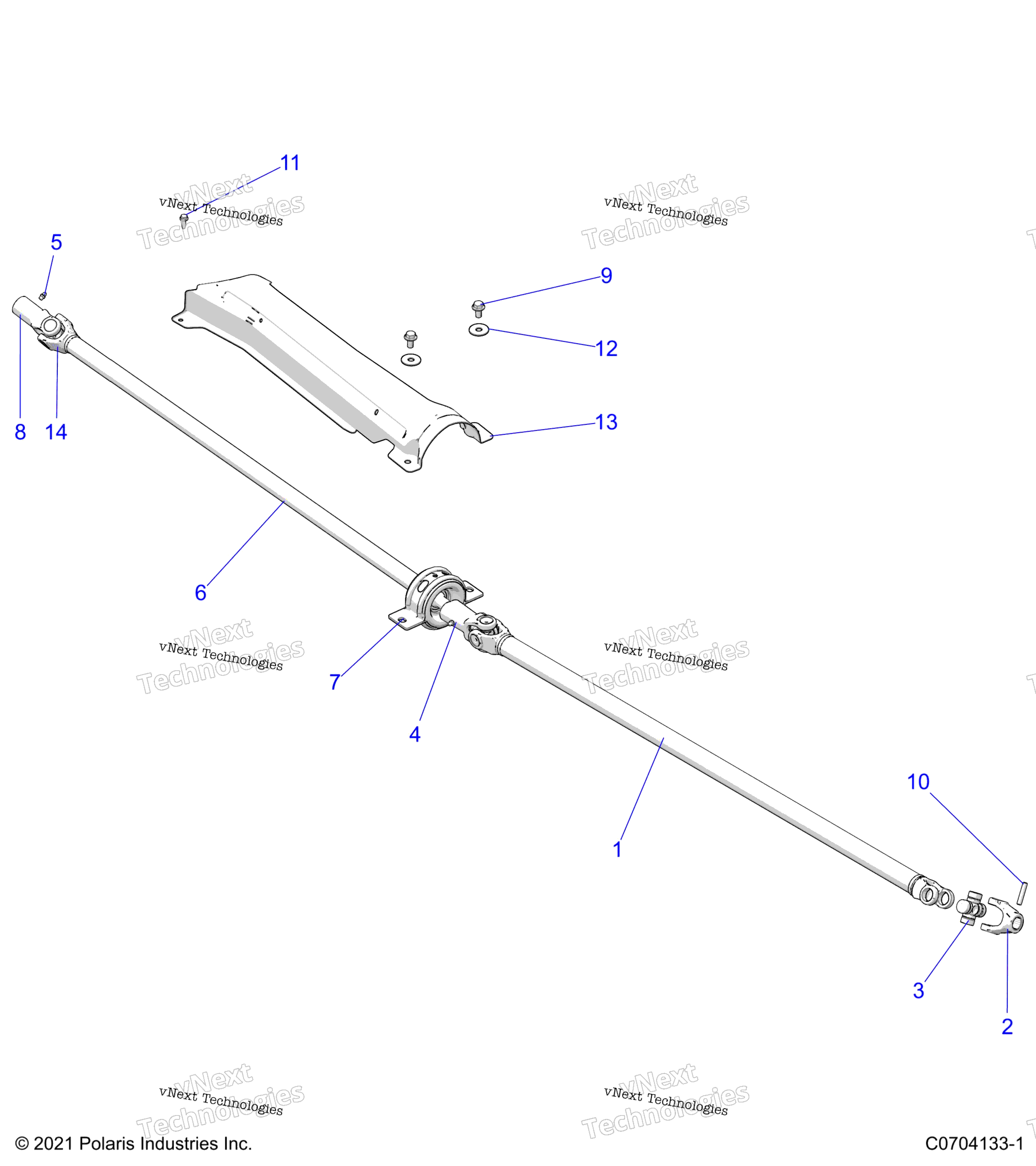 Привод Train, Prop Shaft Z23n4k99a/99B