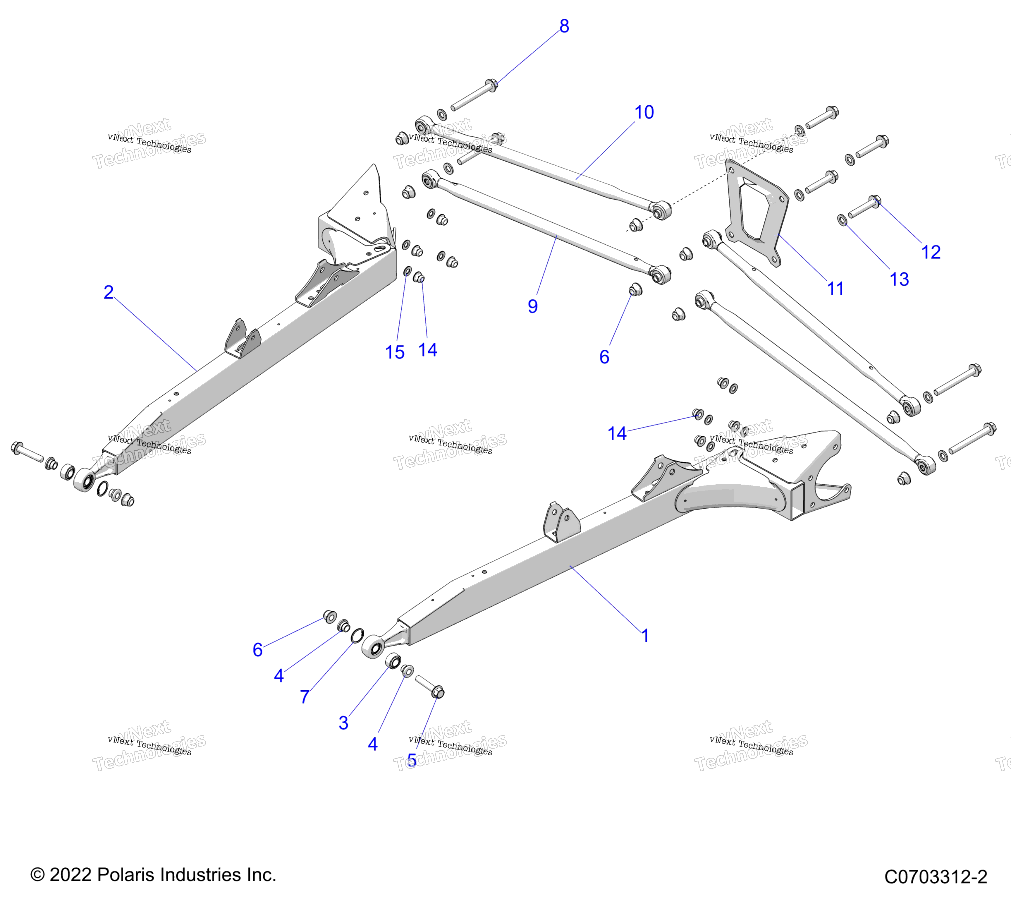 Подвеска, задняя Control Arms Z23n4k99a/99B