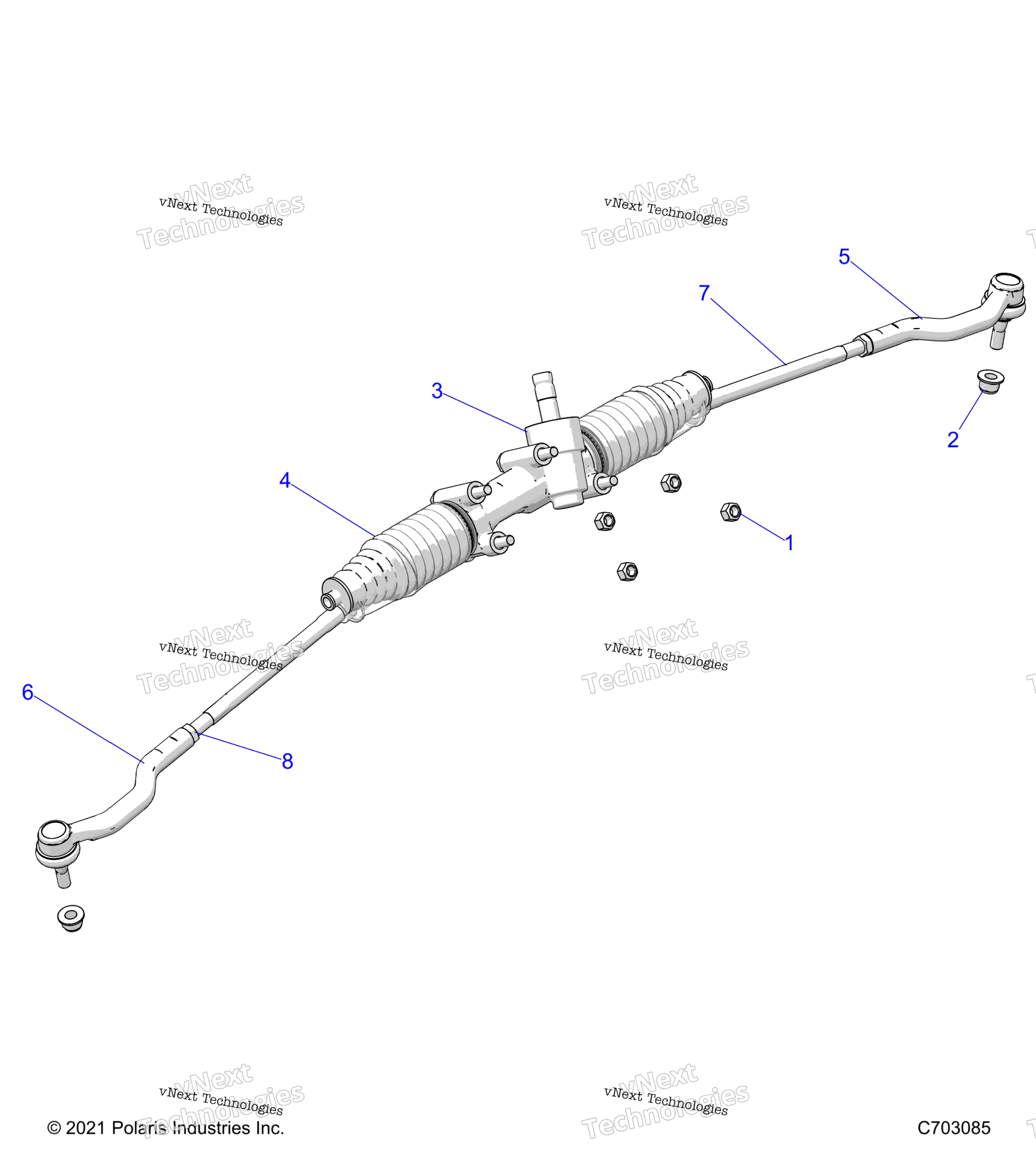 Steering, полка и Pinion