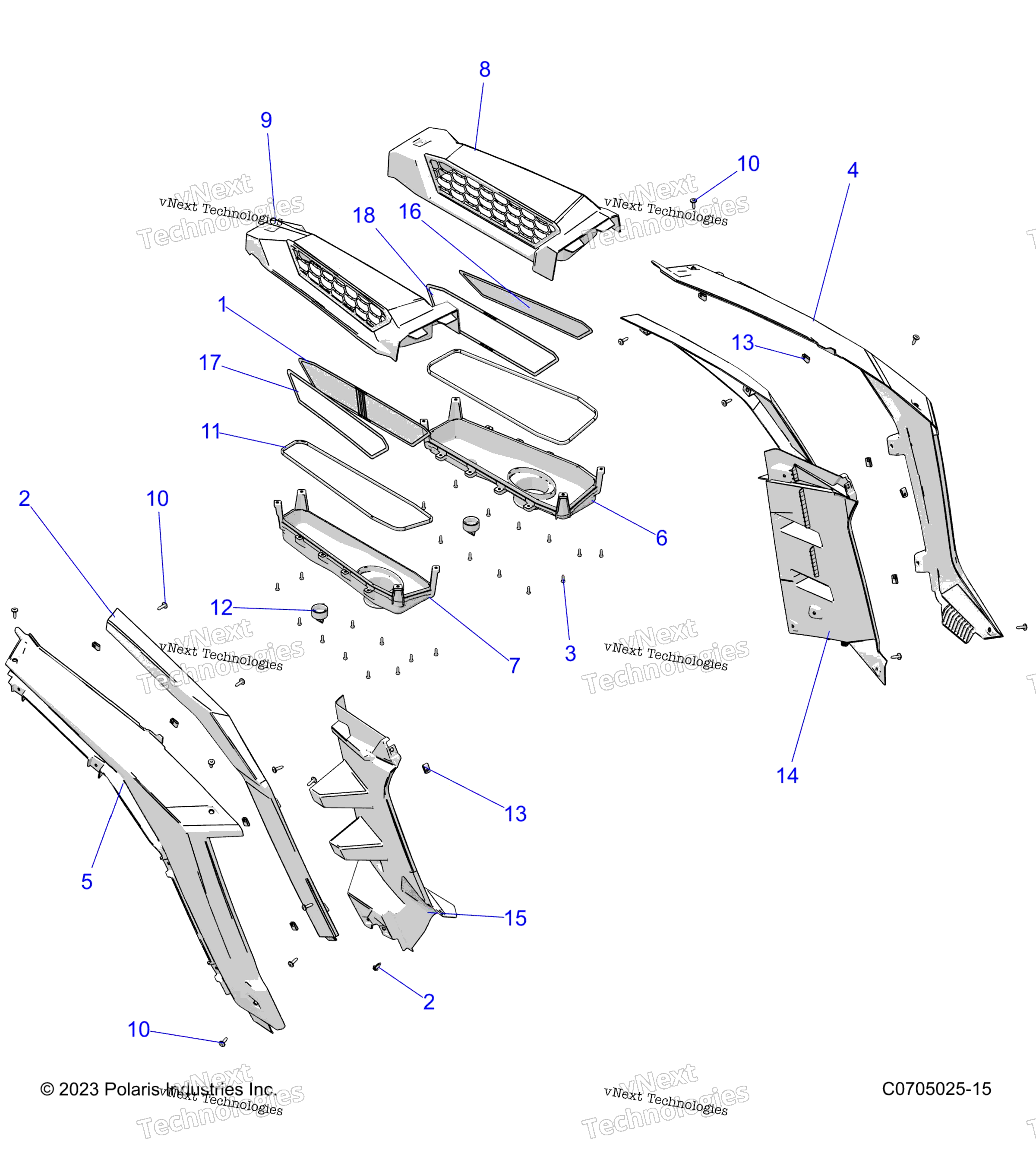 Body, задний Fenders и Bezels Z24nee99fm / Z24nes99fm / Cm