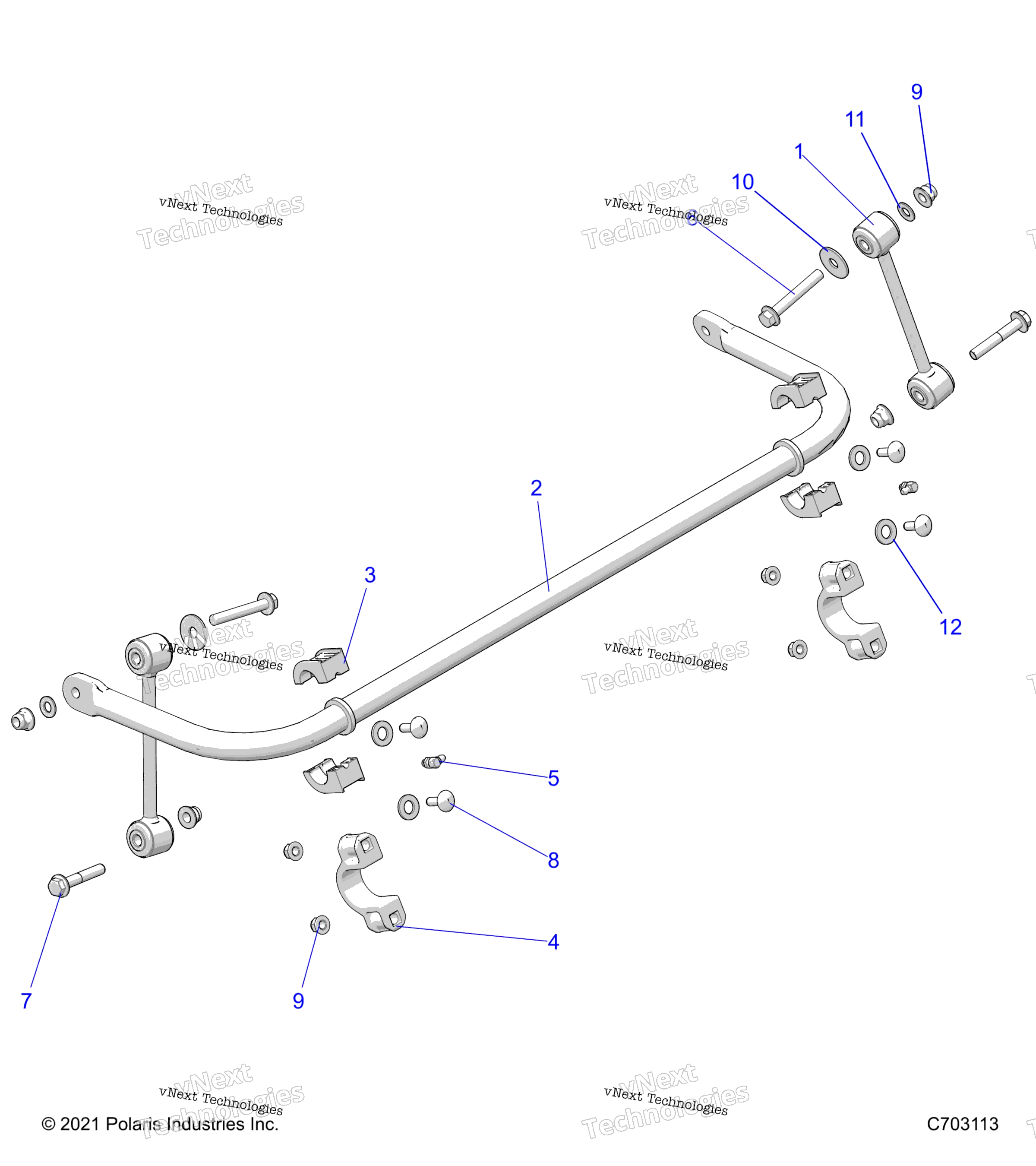 Suspension, Stabilizer Bar, задний Z24nee99fm / Z24nes99fm / Cm