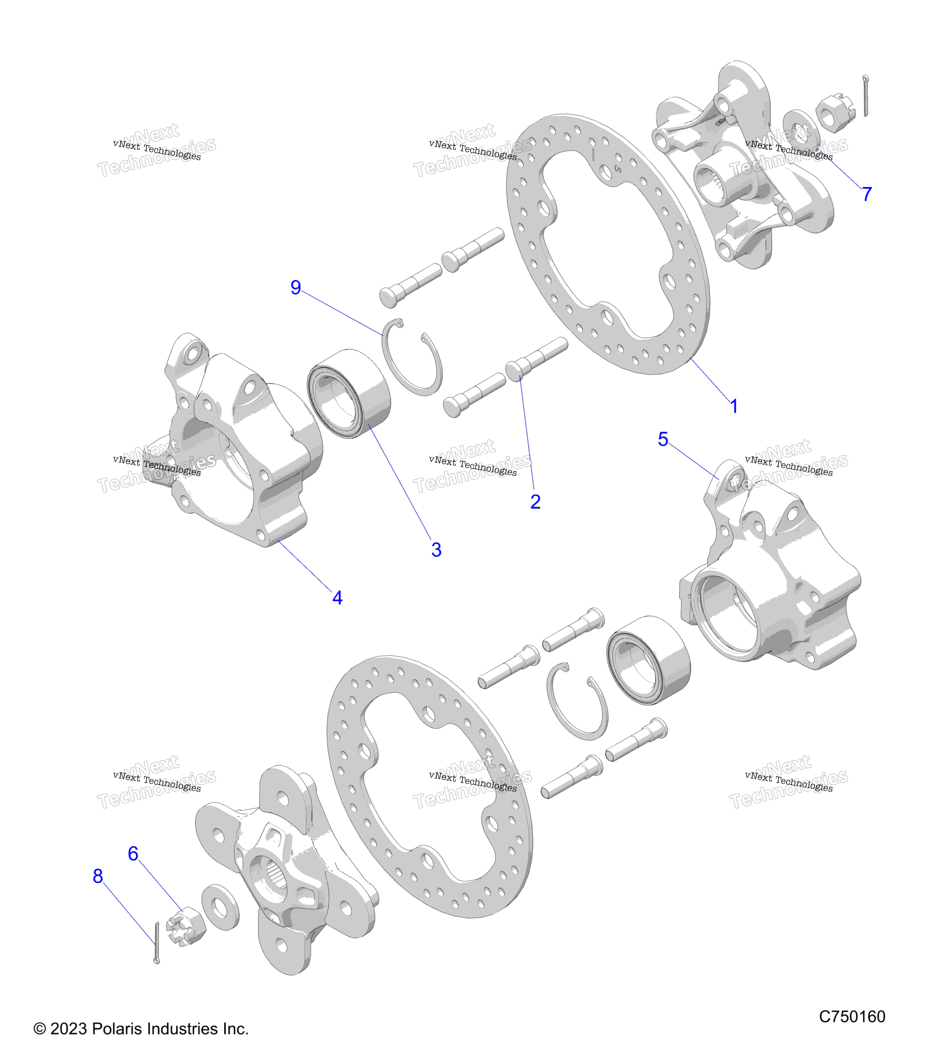 Подвеска, задняя Carrier And Hub