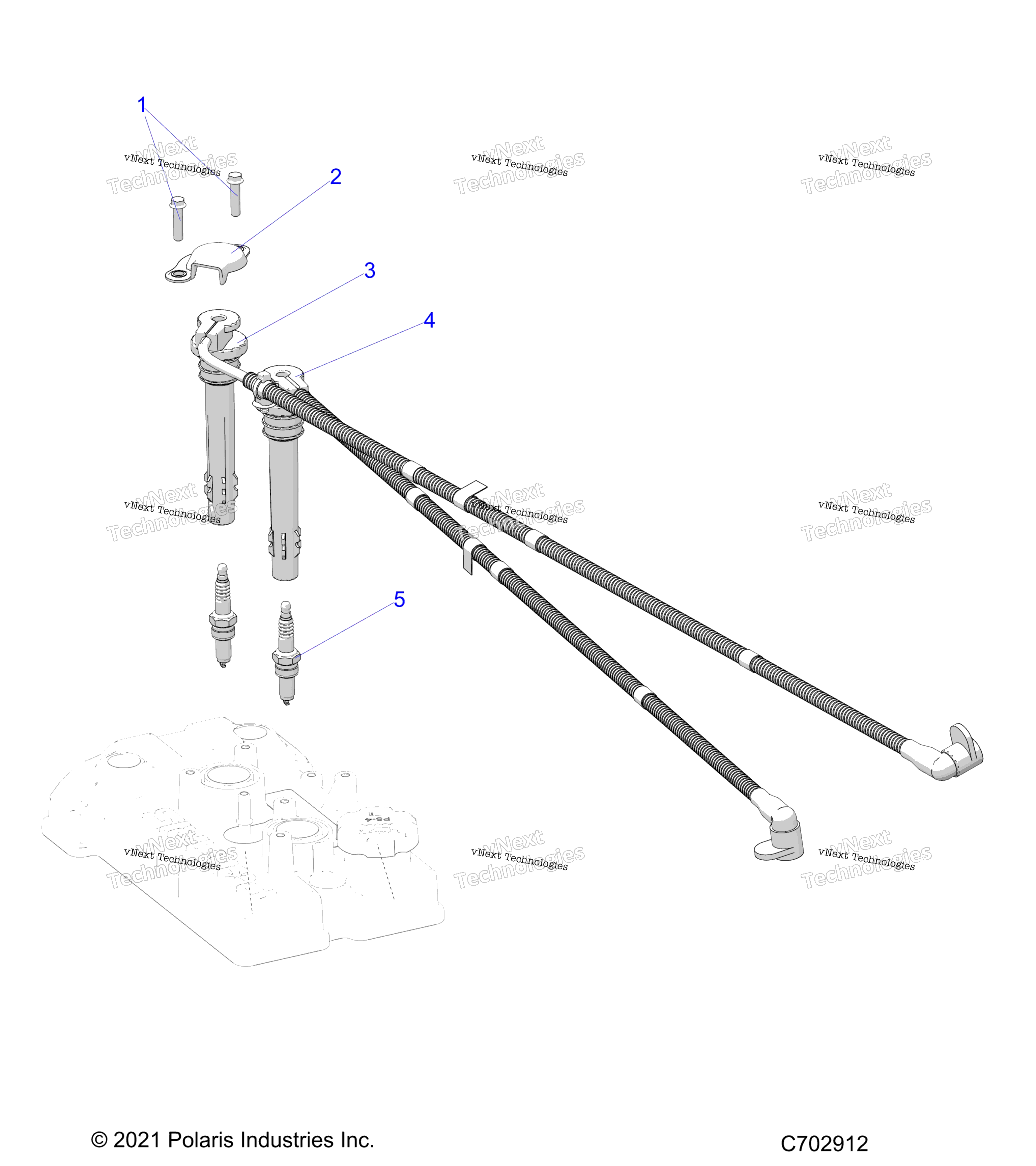 Engine, Ignition Coil и Sparkplugs