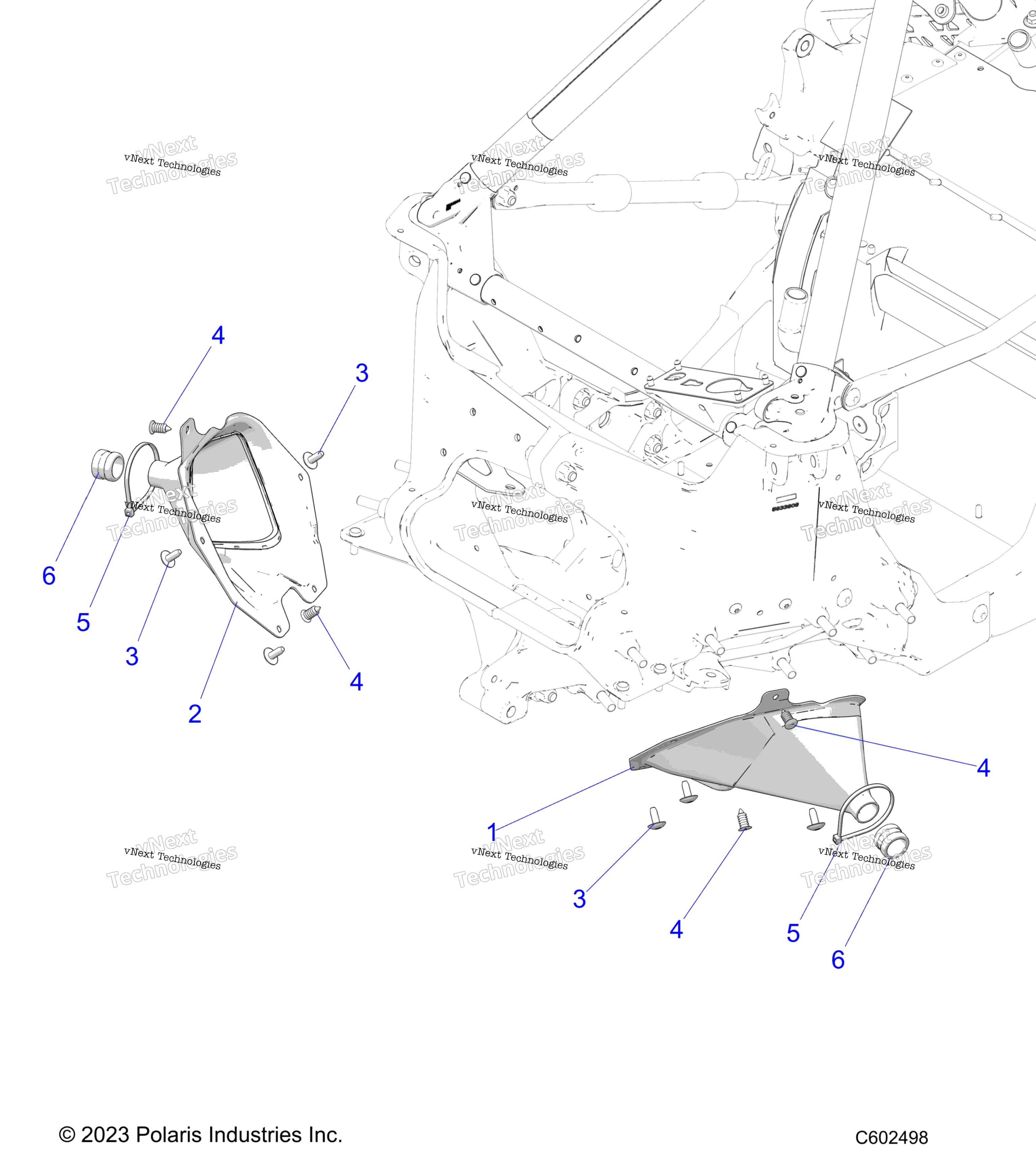 Chassis, тяга стержень чехол Asm