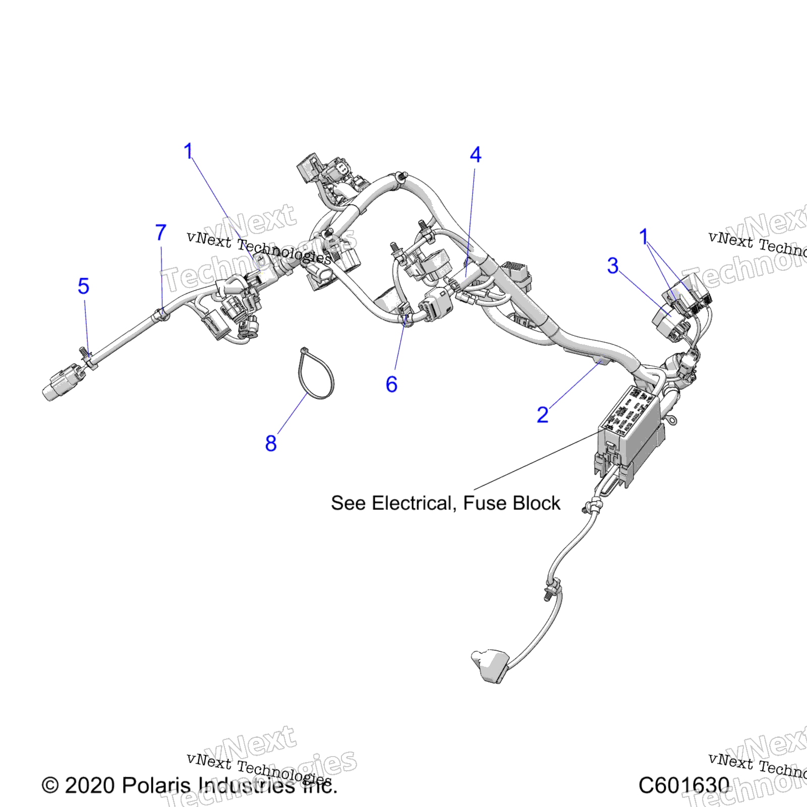 Electrical, провод Harness, Main