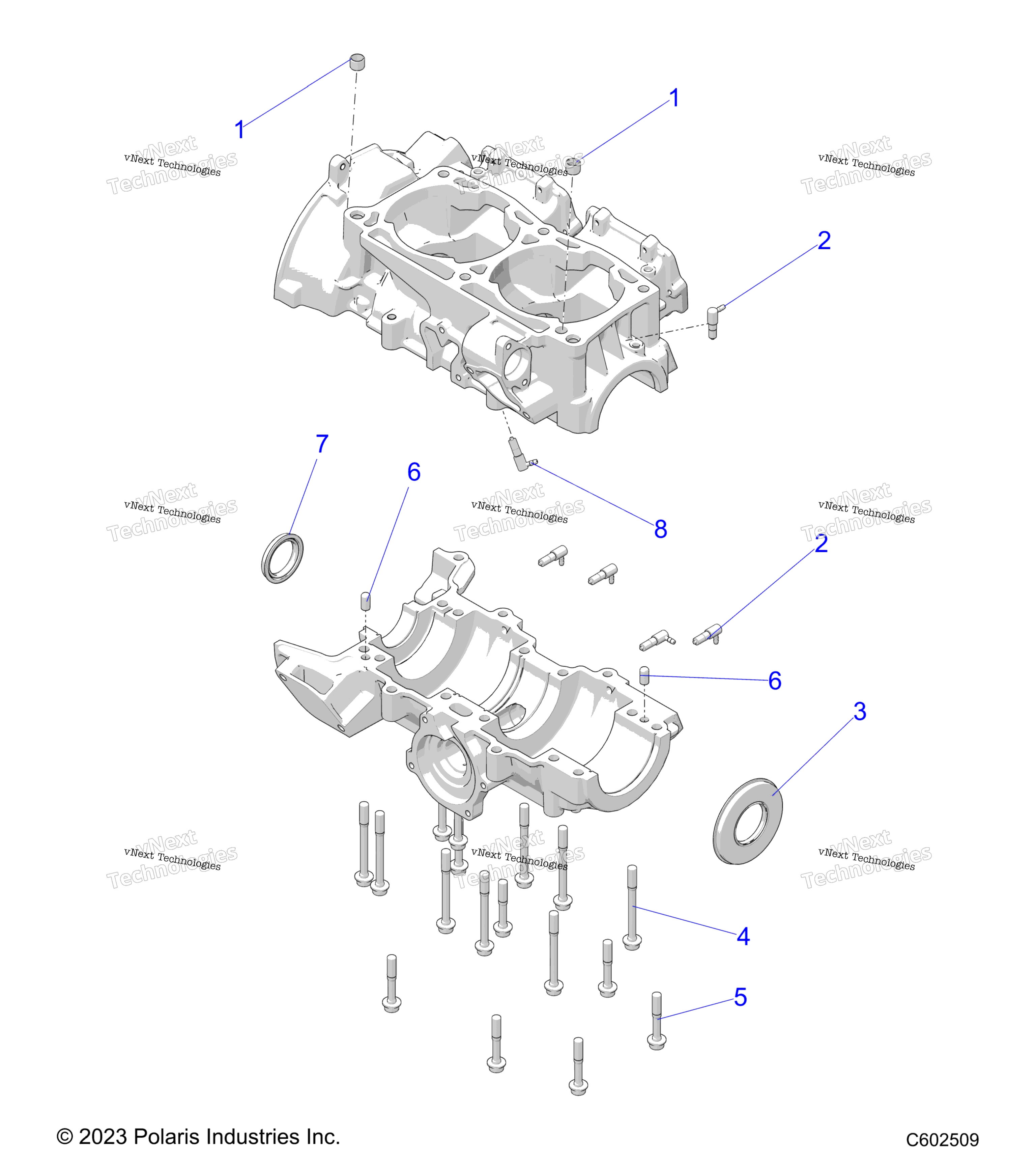 Двигатель, картер S24tls6rsl/6Rel