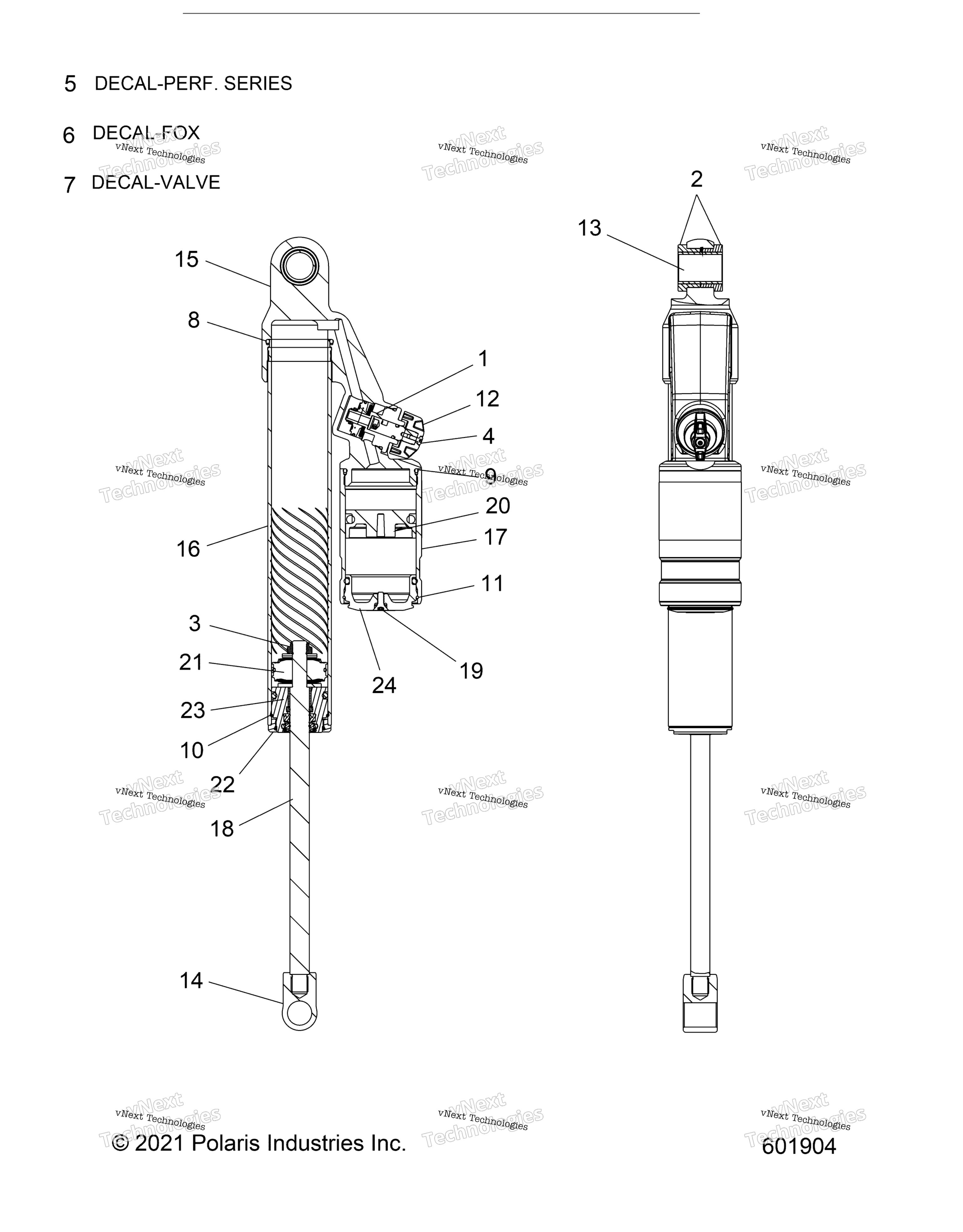 Suspension, Shock, задний Track