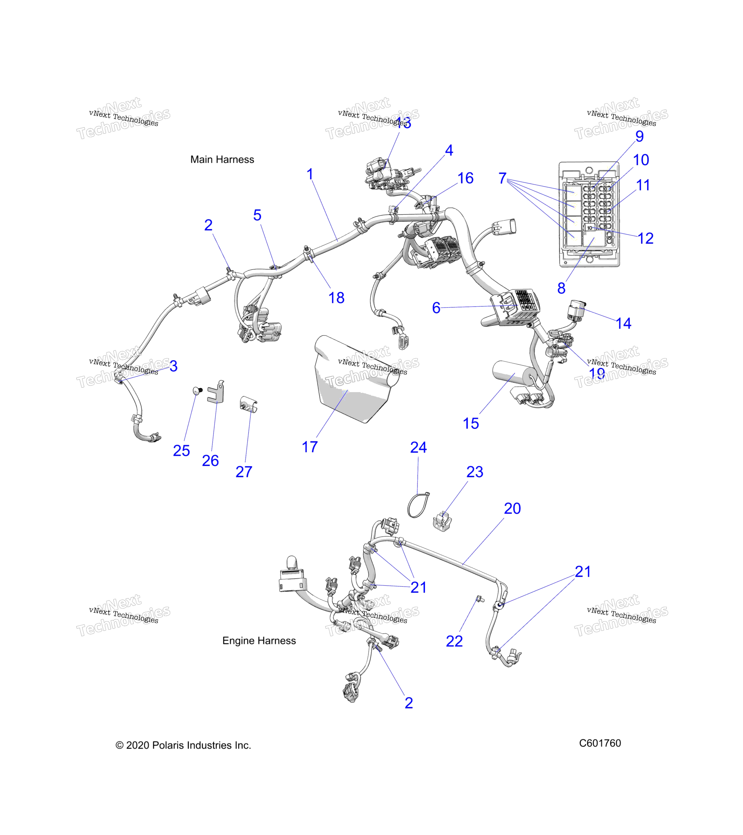 Electrical, Wire Harness, Main / Fuse Block